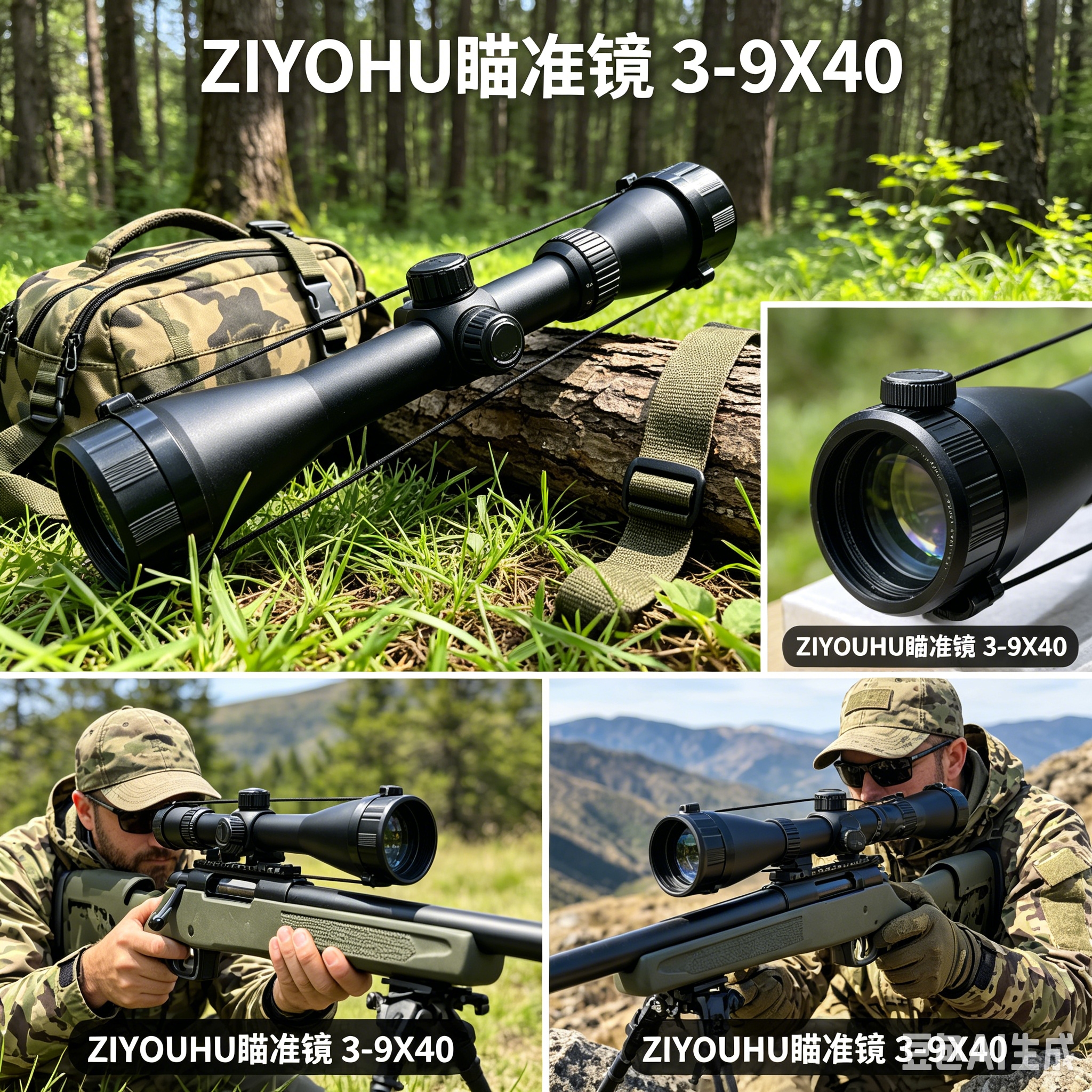 * 3-9X40 — чёрный прицел для других оптических оптических оптических оптических оптических прицелов высокого четкого ночного видения pic 1