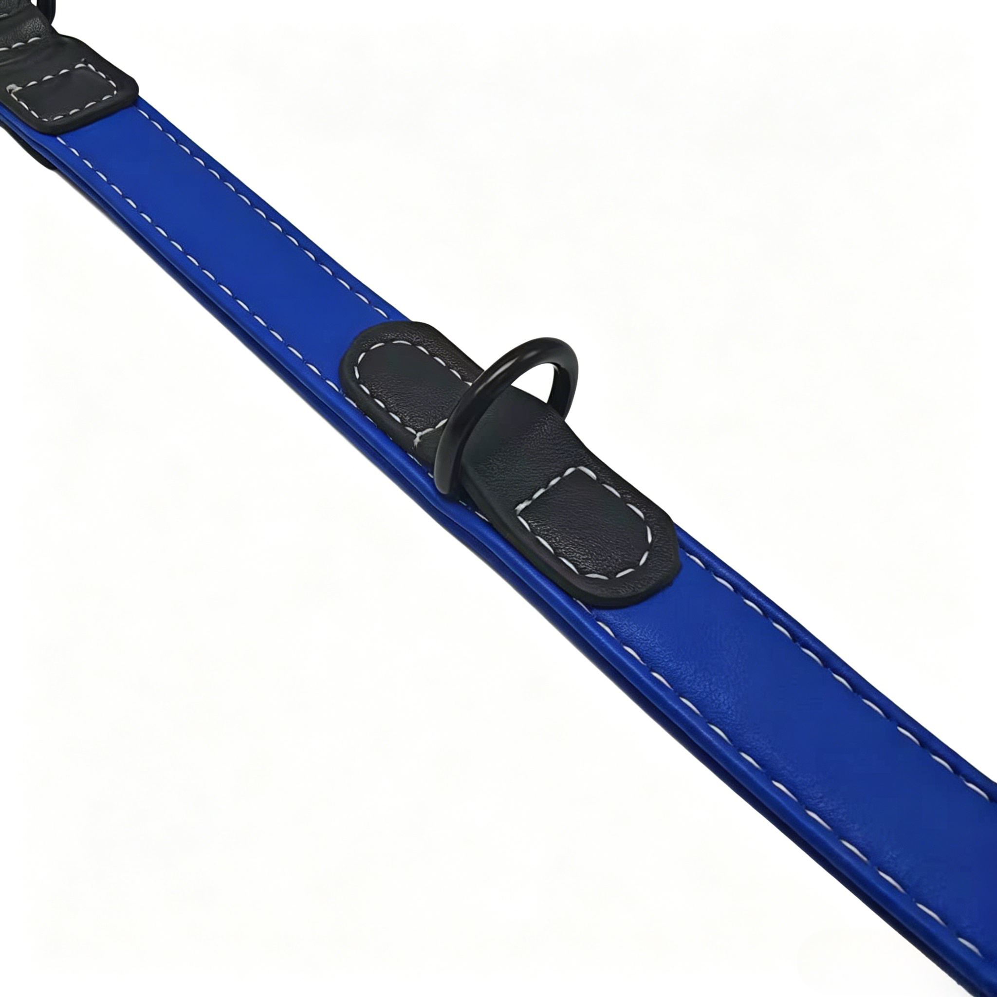 Color-blocking super-fine pet collar, large dog collar, leather cat and dog leash Specification image