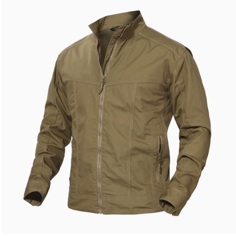 Military enthusiast coat, outdoor training jacket, executive assassin tactical jacket, men's spring and autumn windproof, waterproof and wear-resistant stand-up collar suit