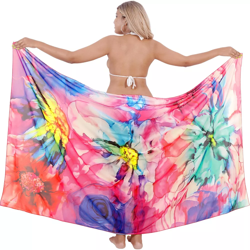 South American region cotton fabric bath towels, beach towels pareo sarongs canga towels half skirts custom shawl style Qni