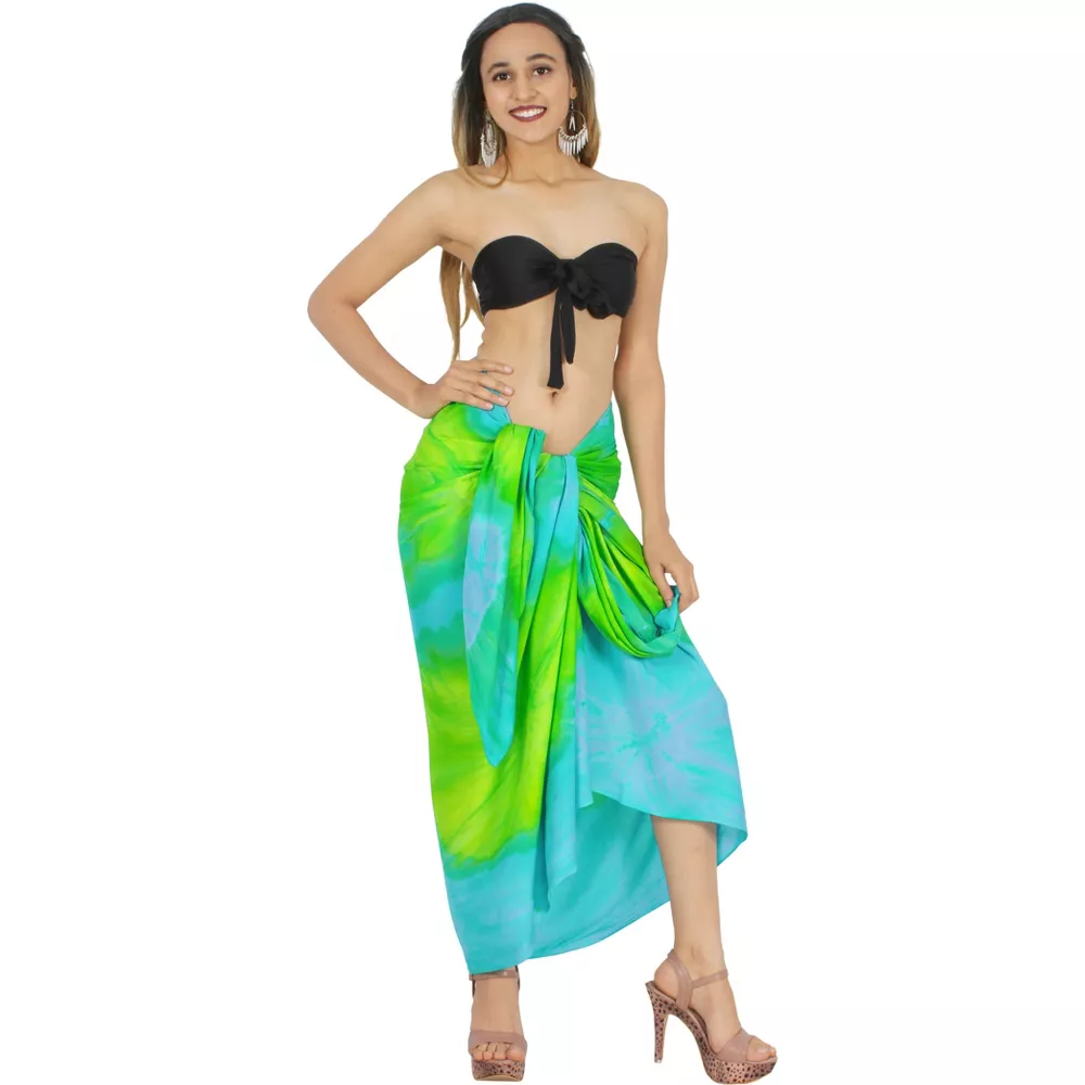 Customized rayon fabric bath towels and beach towels canga towe pareo sarongs skirt shawl style Qni from South America region details Picture