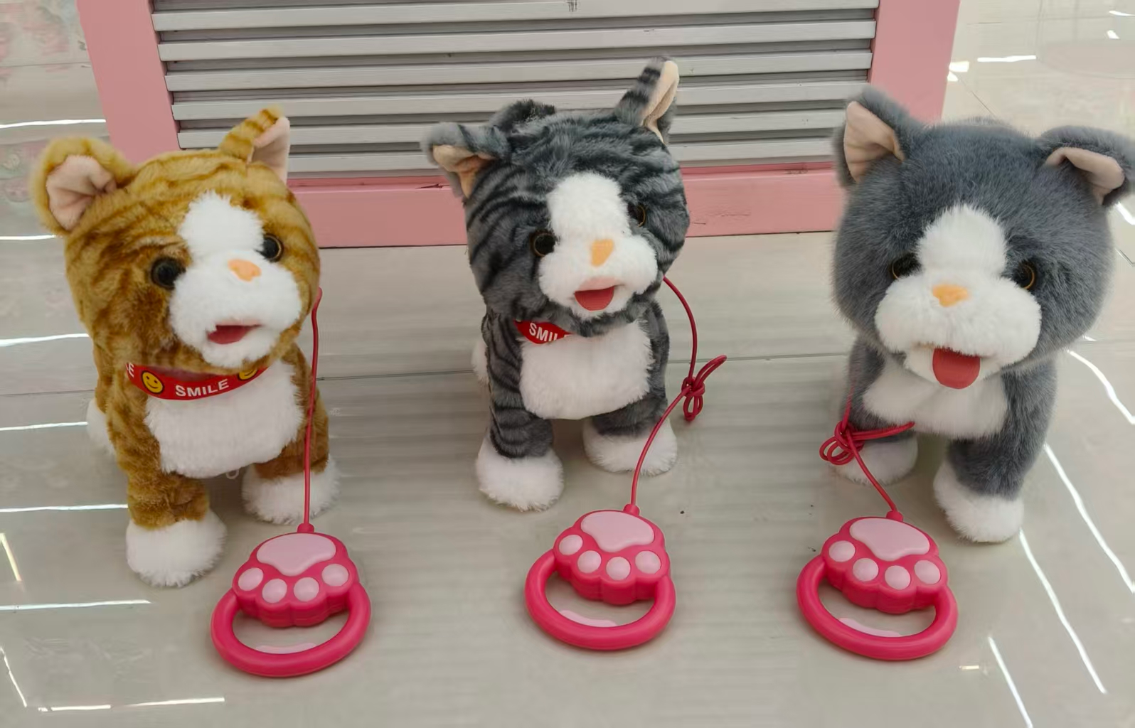Simulated cat toy dolls, plush electric pets, can walk, sing and sing, children's birthday gifts