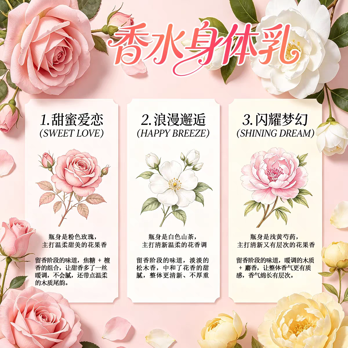 LG ON's 400ml imported perfume Body Lotion from South Korea is refreshing, moisturizing, hydrating and long-lasting Specification image