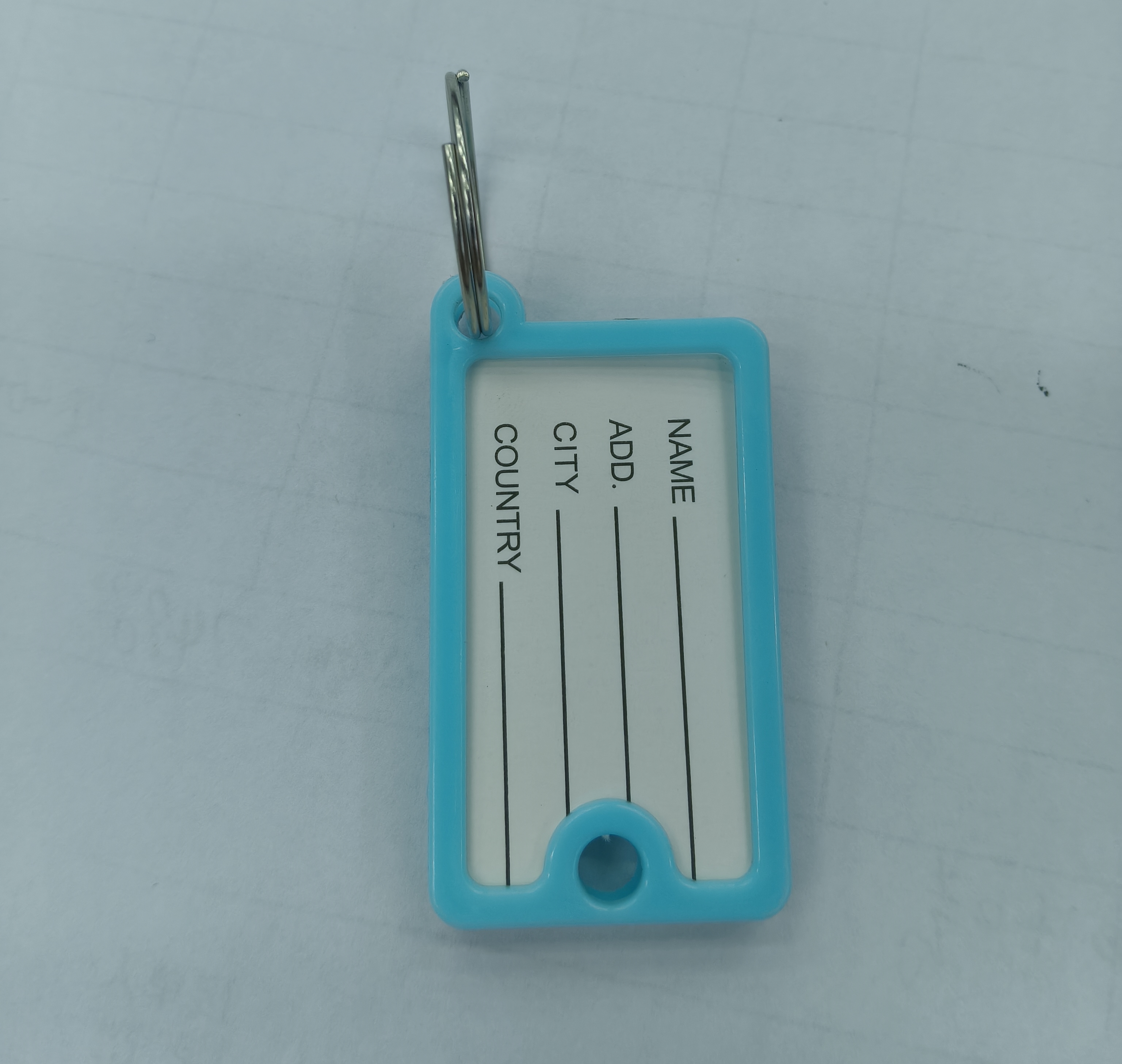 Factory direct sales of brand-new macaron color Da Yue B1014 plastic key plates, hotel number tag plates, key chains, luggage tags, writable and marking, essential PP material for key boxes Application Scenario