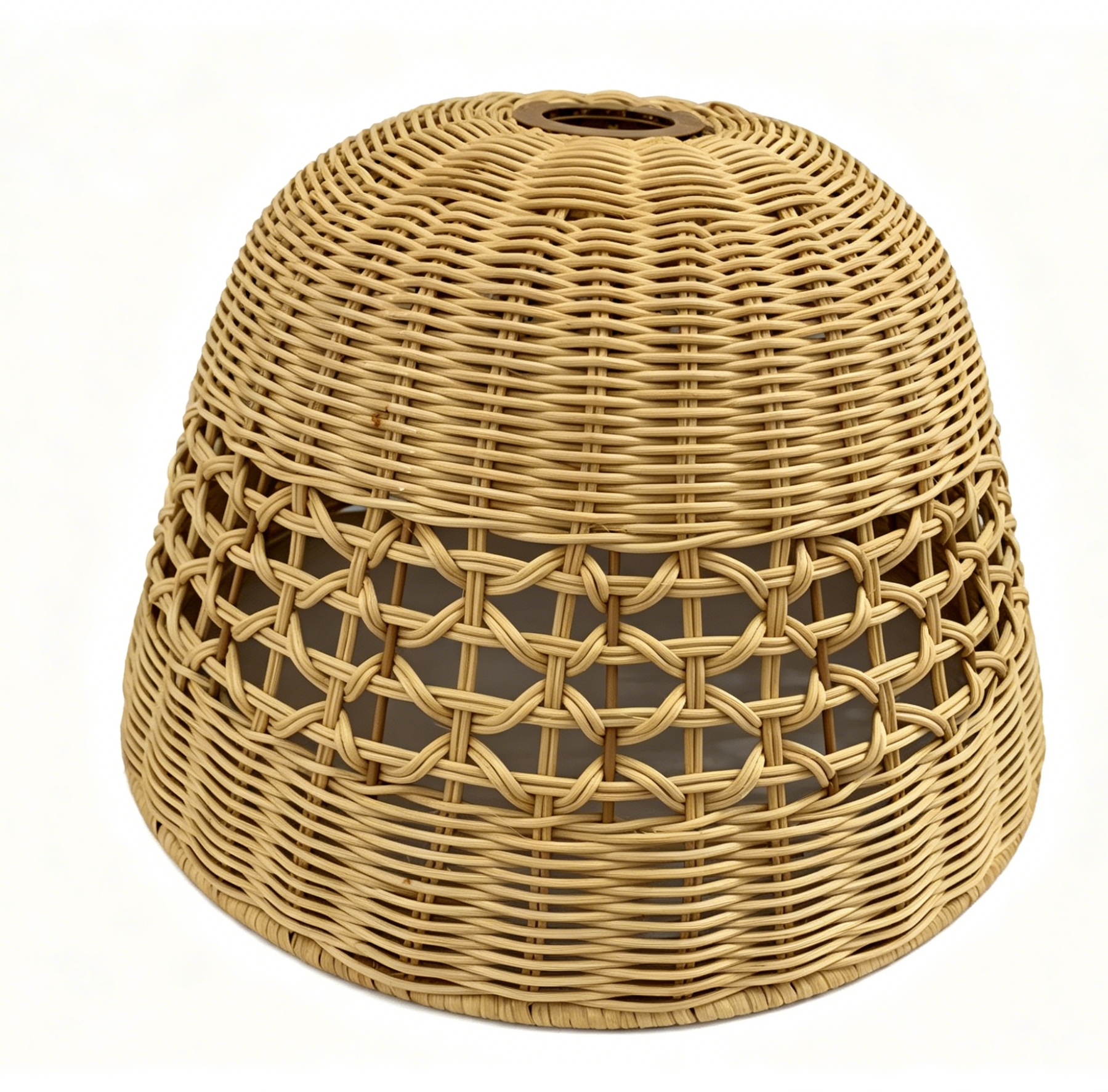 Light brown natural white rattan woven Mid-Autumn Festival lantern lampshades, study and bedroom chandelier lampshades, dining room retro-style decorative lampshades, homestay decorative lampshades, country-themed dining room lampshades