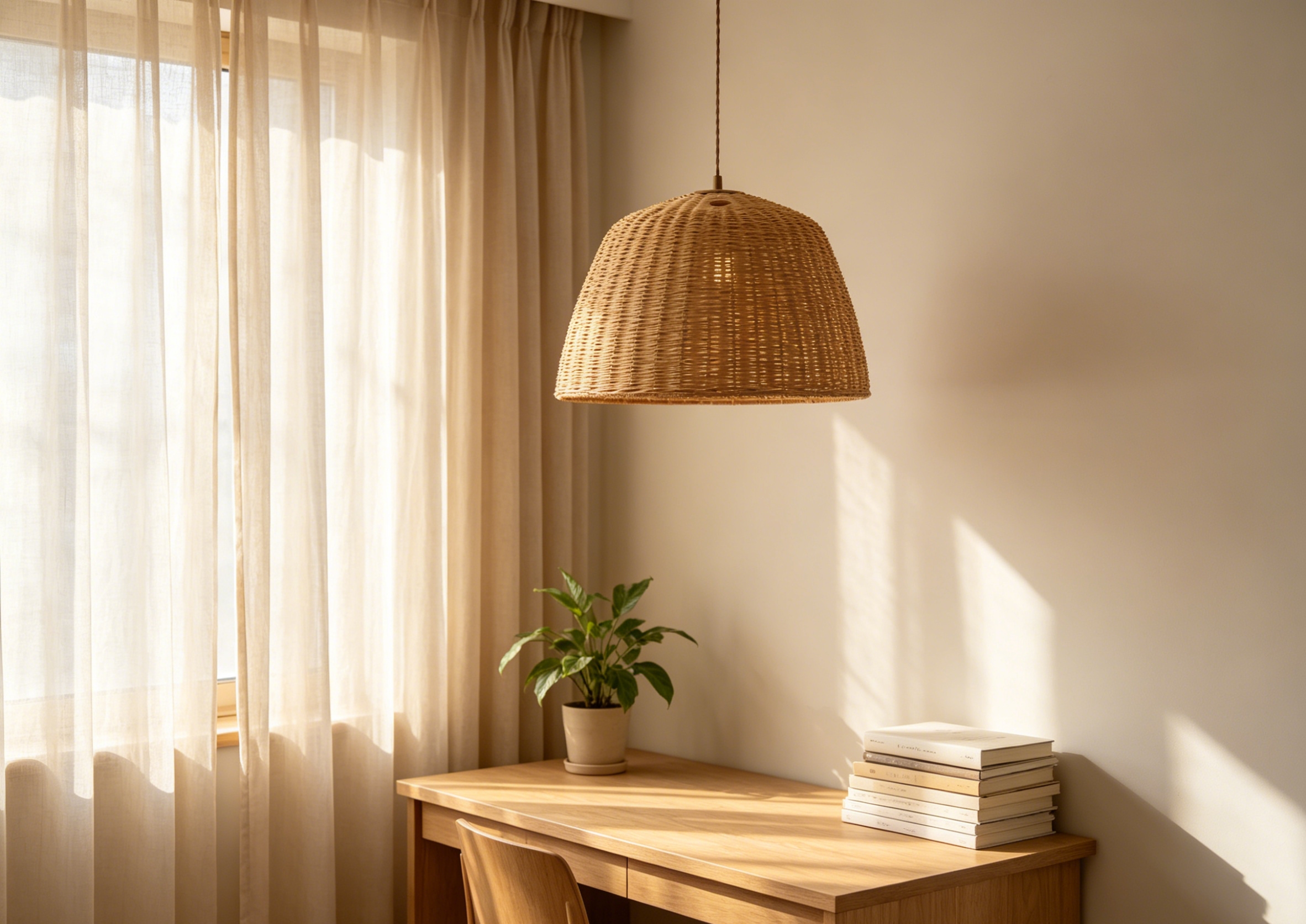 Light brown natural white vine closely woven Mid-Autumn Festival lantern lampshades, study and bedroom chandelier lampshades, dining room retro-style decorative lampshades, homestay decorative lampshades, country-themed dining room lampshades Application Scenario