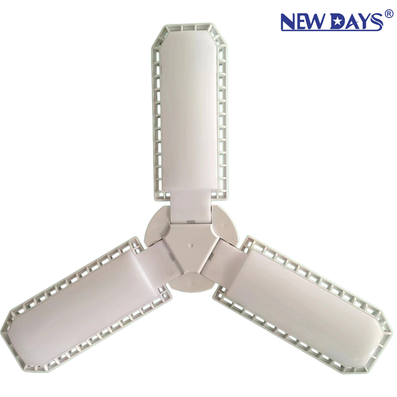 NEWDAYS brand cross-border new LED bulb leaf lamp, Jingang Three-leaf eye-protecting non-flicker folding lamp, Screw E27-port energy-saving high-brightness lighting lamp bulb leaf lamp bulb