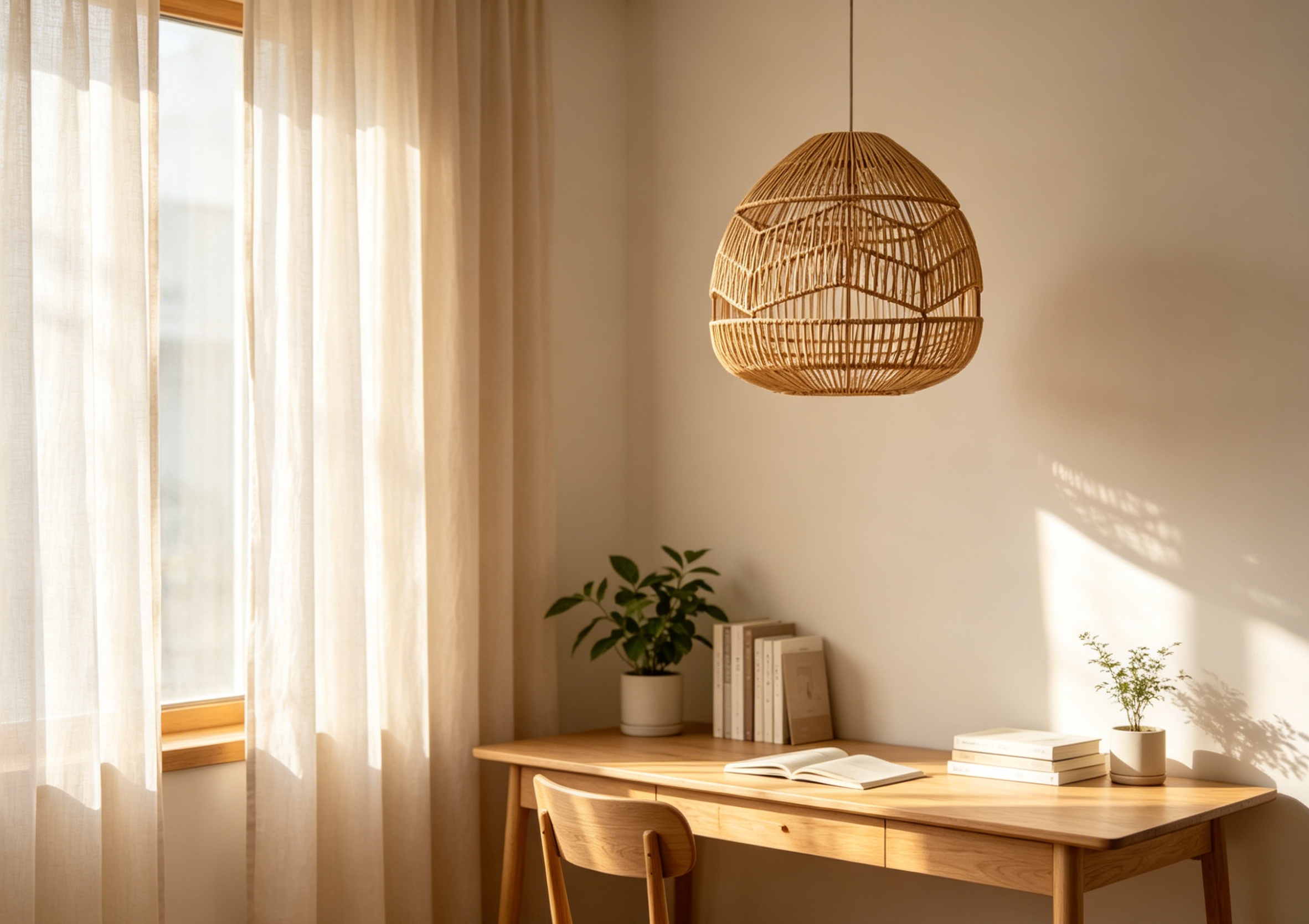Light brown natural white vine closely woven Mid-Autumn Festival lantern lampshades, study and bedroom chandelier lampshades, dining room retro-style decorative lampshades, homestay decorative lampshades, country-themed dining room lampshades. 162416433 Item Picture