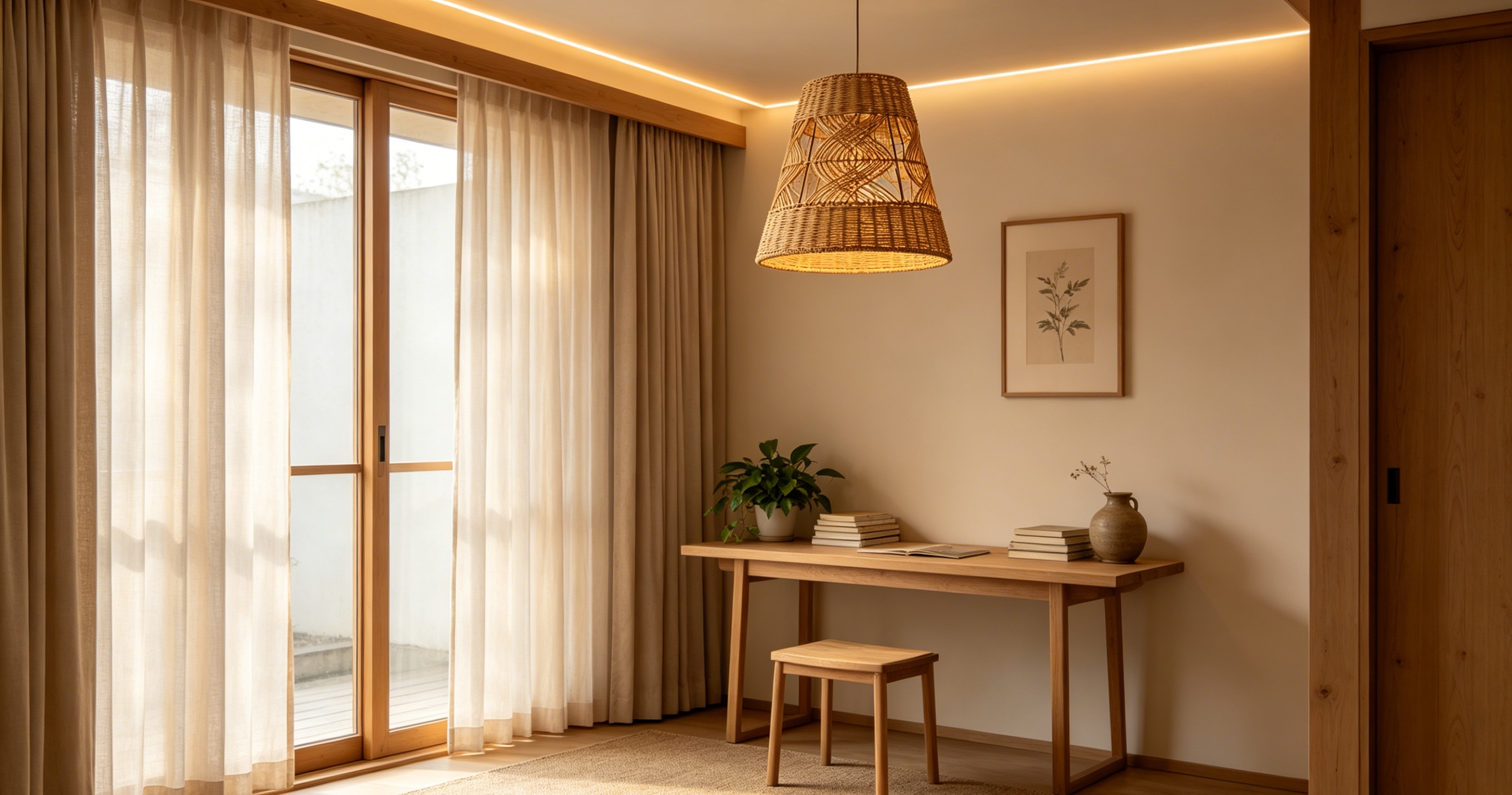 Light brown natural white vine flower Mid-Autumn Festival lantern lampshade, study and bedroom chandelier lampshade, dining room retro-style decorative lampshade, homestay decorative lampshade, country-themed dining room lampshade, round pointed chandelier Item Picture