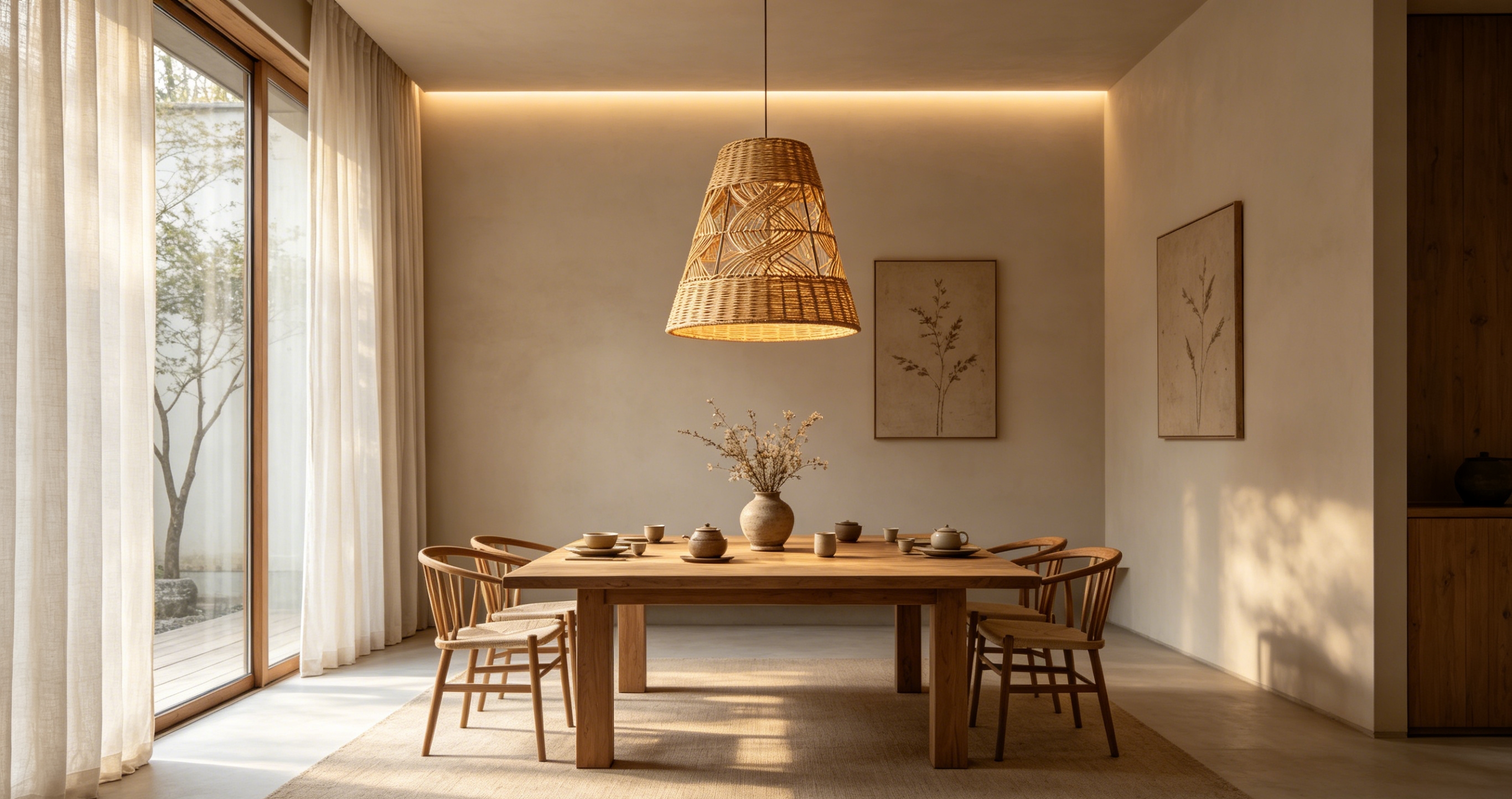 Light brown natural white vine flower Mid-Autumn Festival lantern lampshade, study and bedroom chandelier lampshade, dining room retro-style decorative lampshade, homestay decorative lampshade, country-themed dining room lampshade, round pointed chandelier Application Scenario