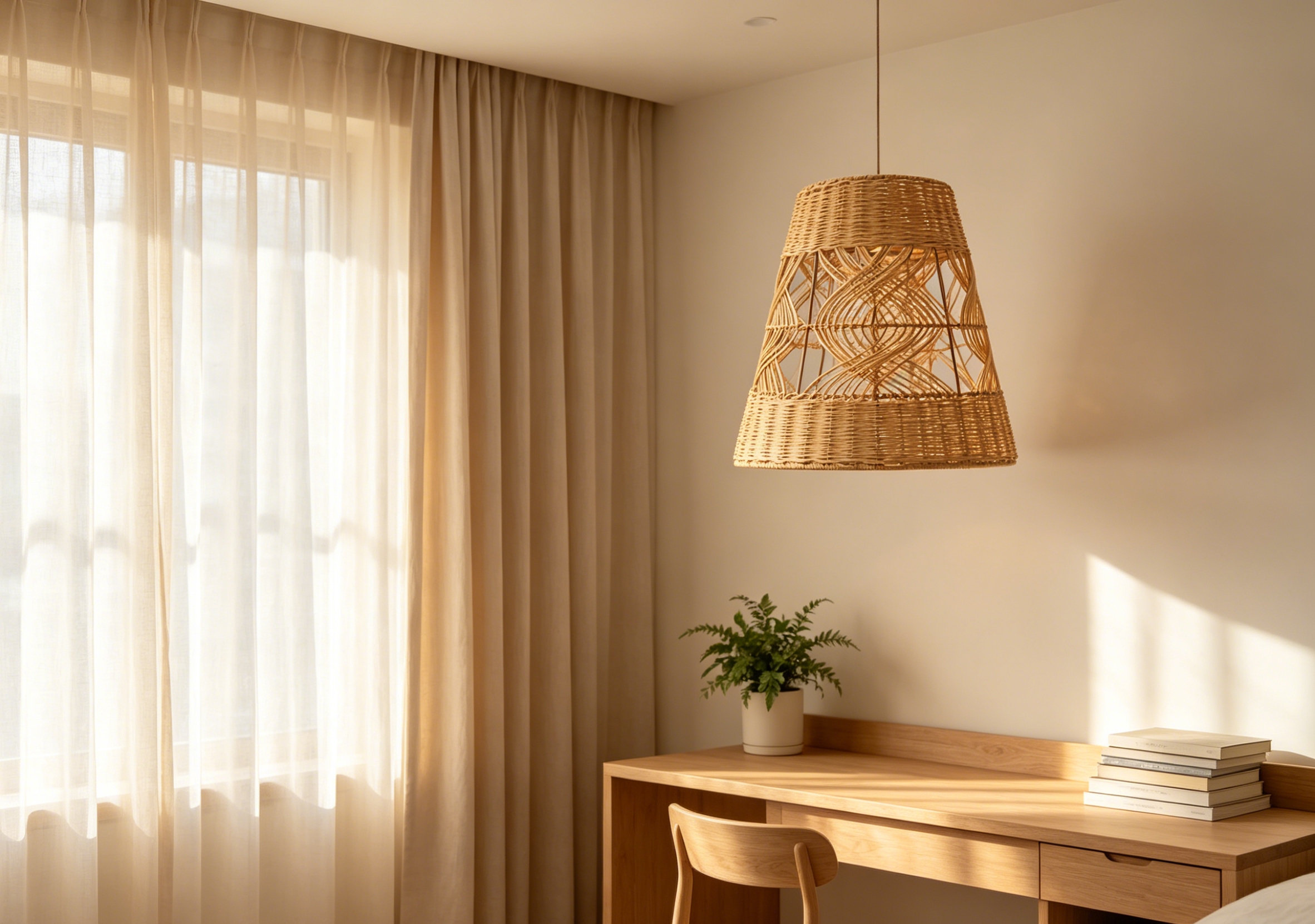 Light brown natural white vine flower Mid-Autumn Festival lantern lampshade, study and bedroom chandelier lampshade, dining room retro-style decorative lampshade, homestay decorative lampshade, country-themed dining room lampshade, round pointed chandelier Specification image