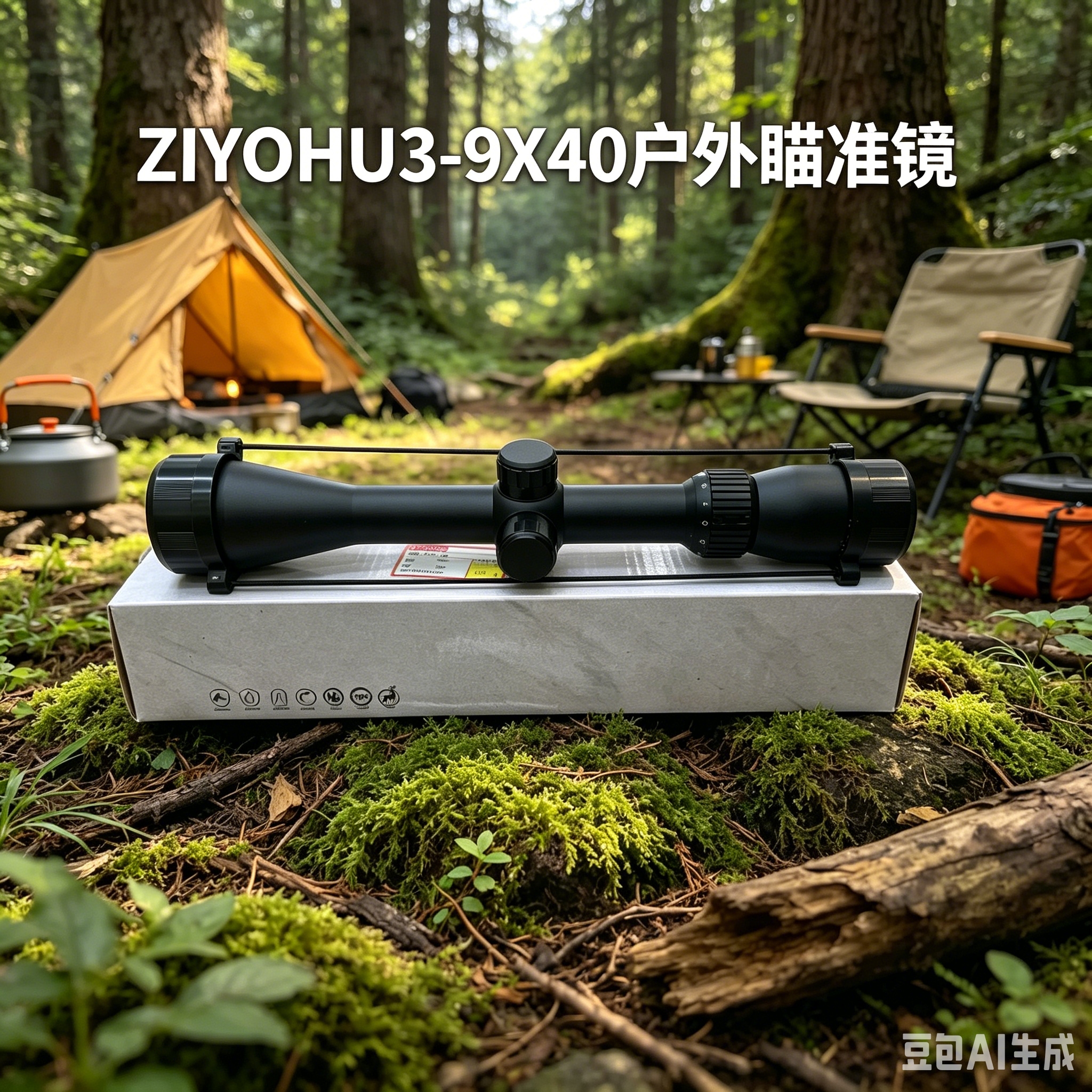 弓箭儿童户外黑色瞄准镜岩石草地拍摄山景详情2