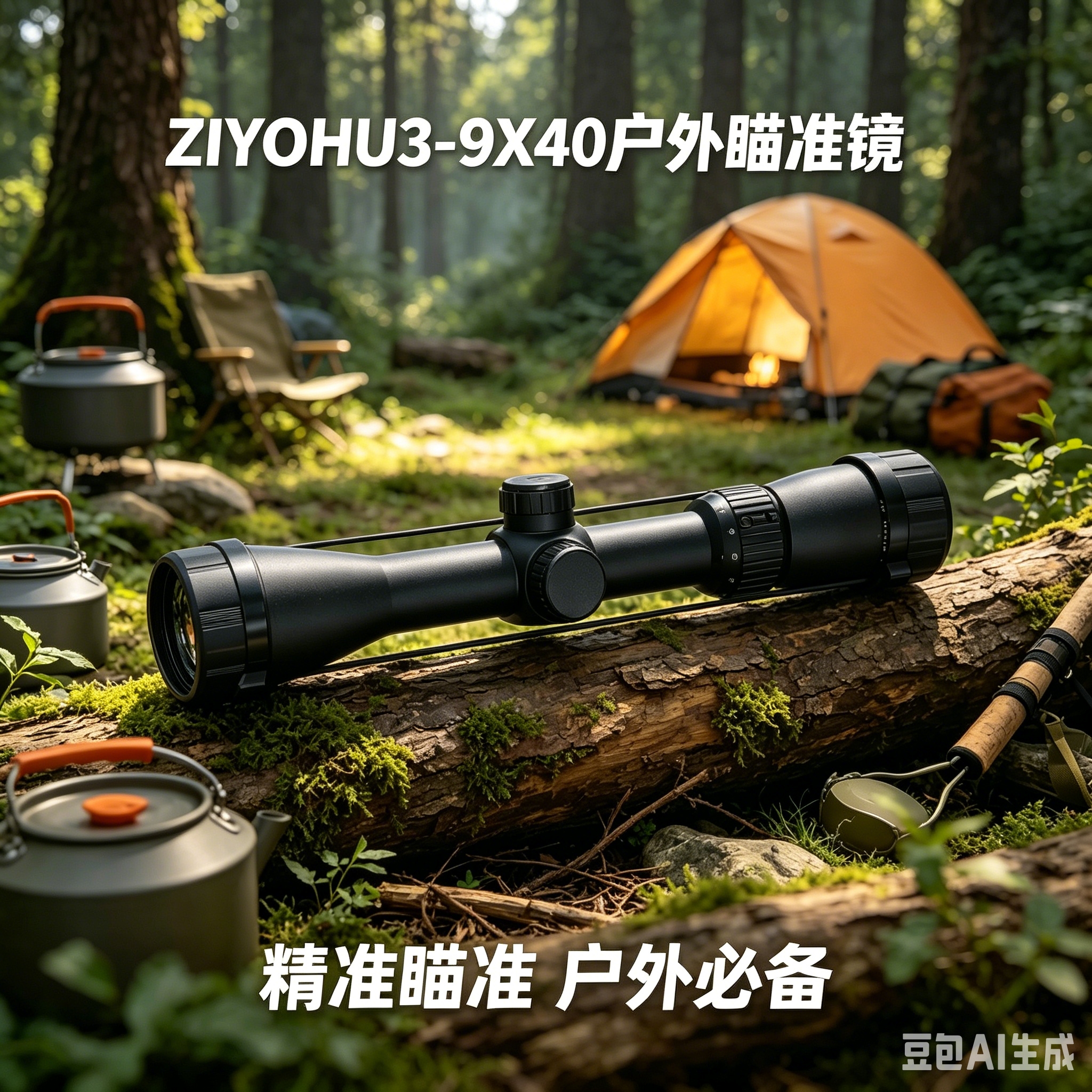 弓箭儿童户外黑色瞄准镜岩石草地拍摄山景详情10