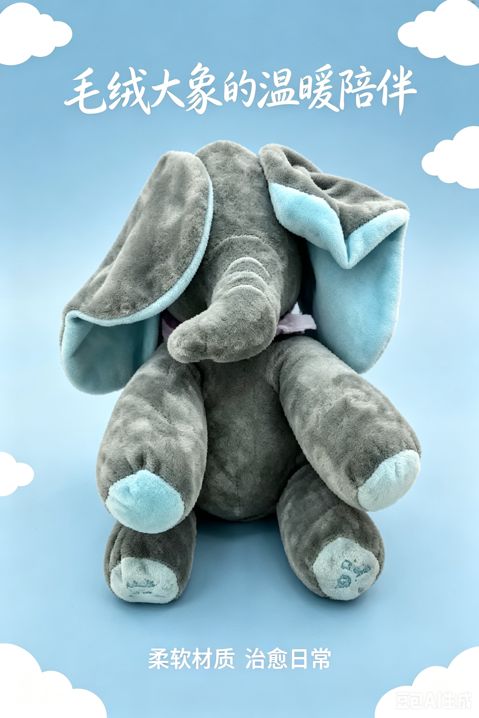 Hide-and-seek can sing, elephant dolls, soothing baby dolls, children's plush toys