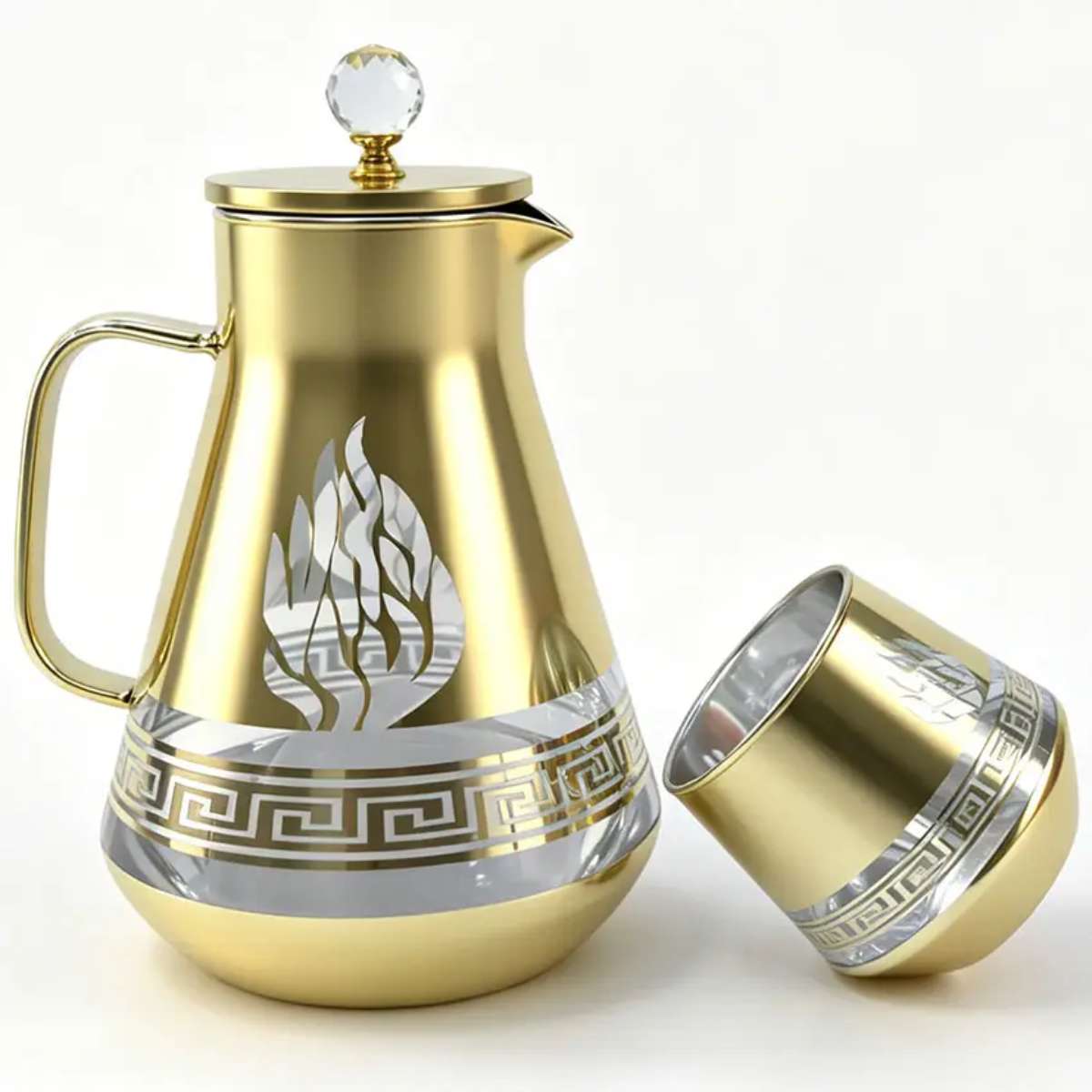مجموعة زجاجات زجاجية من الطراز العربي لأكواب الشاي، شهر رمضان details Picture