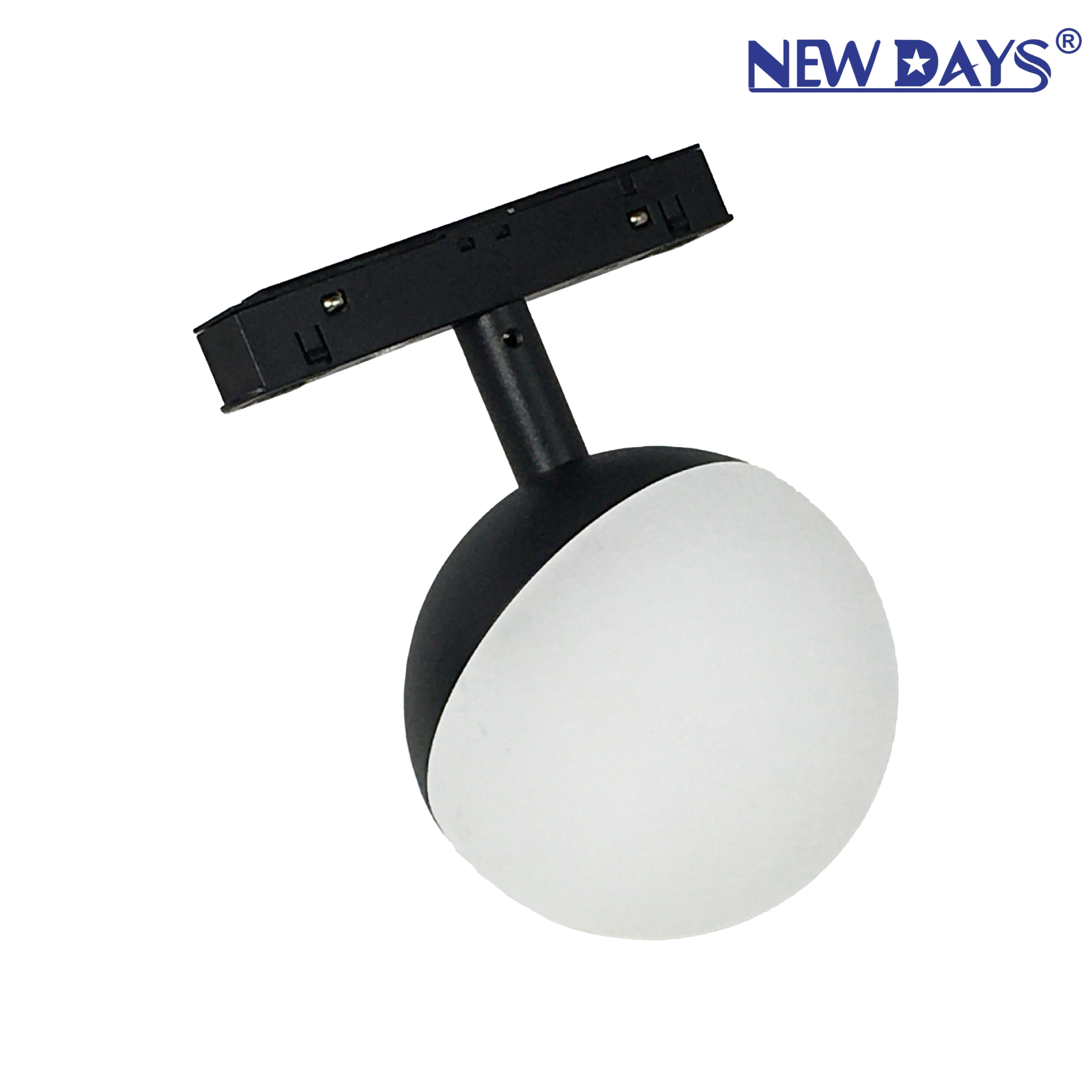 NEWDAYS cross-border new product LED embedded spherical magnetic track light, high color rendering index high-brightness focused spotlight, aluminum energy-saving lighting track light