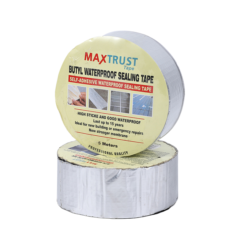 Butyl waterproof tape, aluminum foil butyl tape, repair tape, leak repair, heat insulation and sealing tape, 5m Specification image