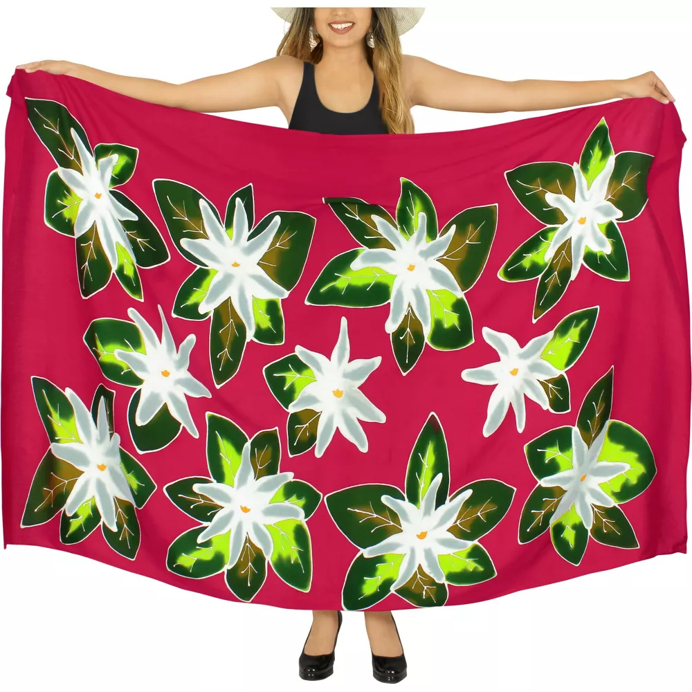 South Pacific Islands cotton Lavalava beard skirt Sarong Pareo skirt custom-made floral pattern Qni shawl Lungi