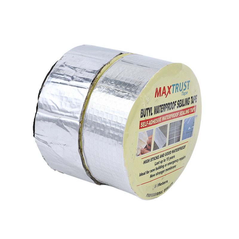 Butyl waterproof tape, aluminum foil butyl tape, repair tape, leak repair, heat insulation and sealing tape, 5m details Picture