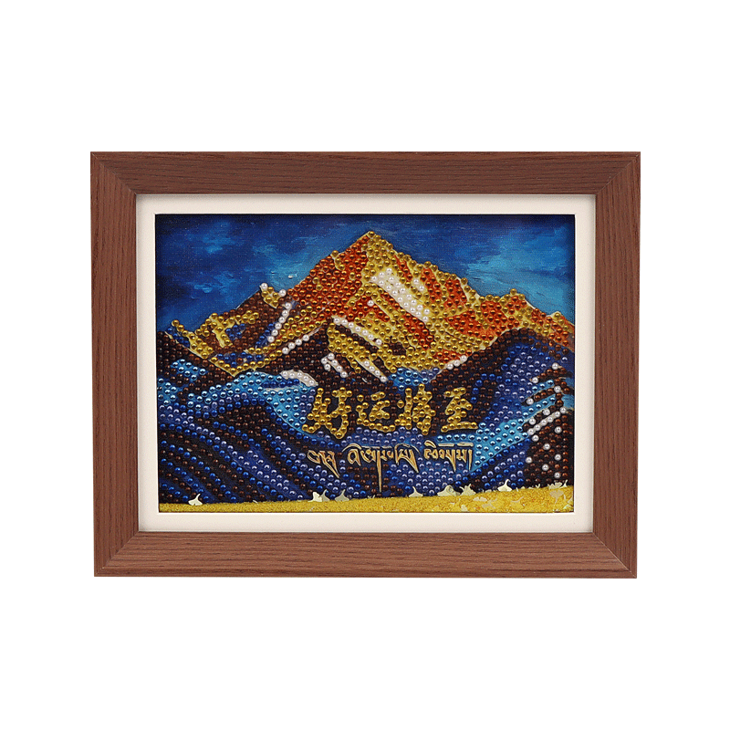 "Good Luck Is Coming" 8-inch flowing sand diamond Ambient desktop decorative art and cultural Creative gift Item Picture