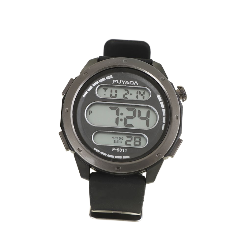 FUYADA's multi-functional electronic watch with luminous alarm clock is a high-quality waterproof electronic watch with a silicone strap and a skin-friendly alloy case. It is durable, shock-resistant and features a cool sporty style Item Picture