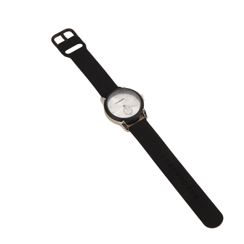FUYADA's light luxury and simple pointer watch is a quartz watch specially designed for students and examinees. It features a clear scale and a silicone strap that won't get tiring even after long-term wear. It is versatile for daily outfits. It is a basic retro disc pointer watch with a high level of appearance Item Picture