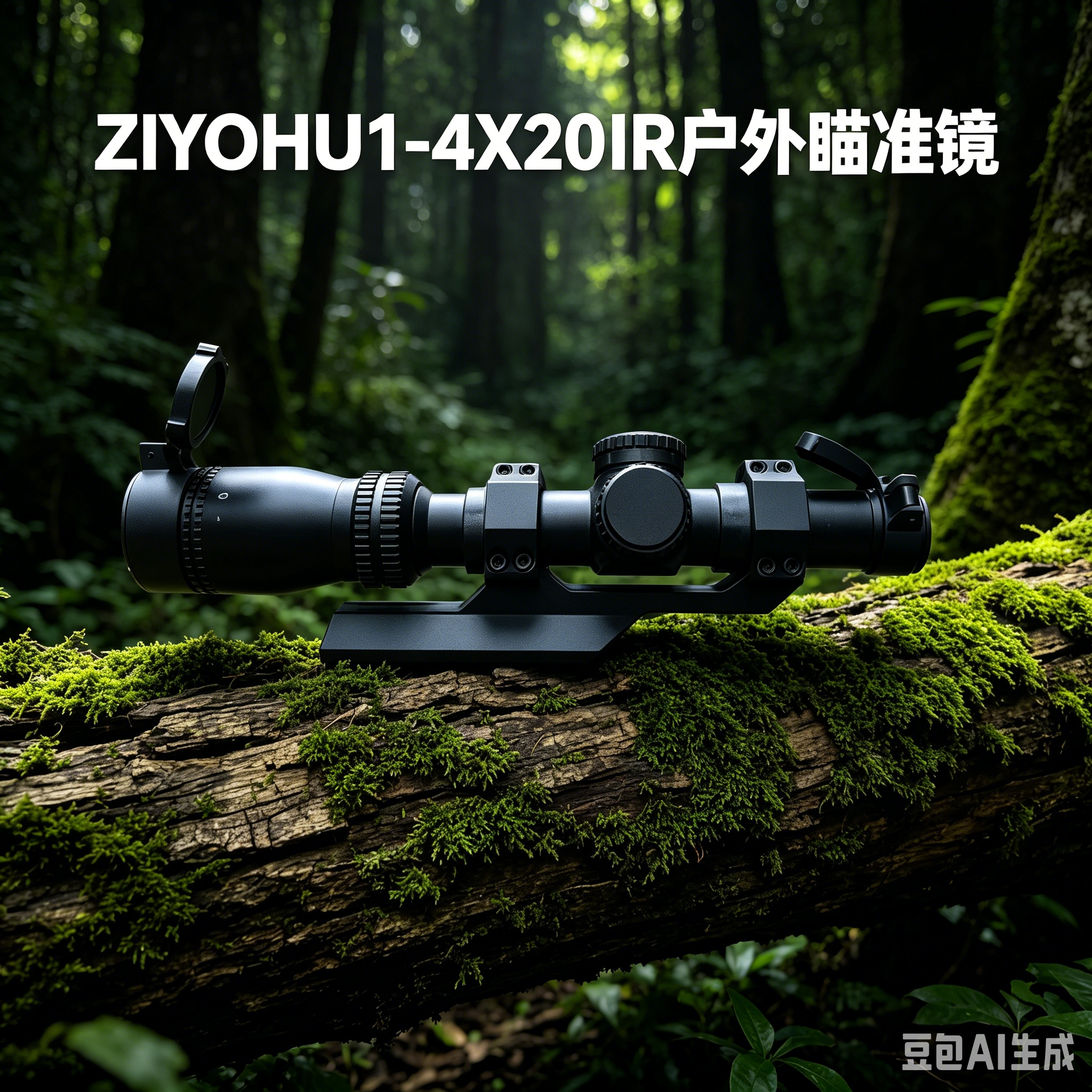 ZIYOHU1-4X20IR чёрный внешний прицел с двумя боковыми кнопками для фокусировки крышки объектива pic 8