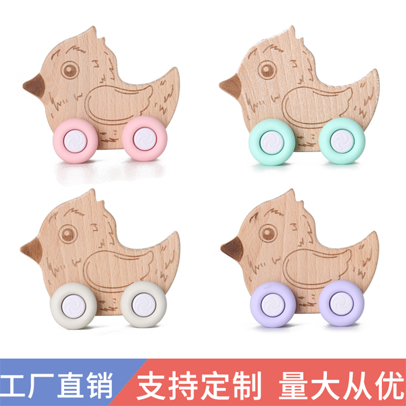 木质小鸟造型玩具车 儿童益智早教摇摆车 安全环保木制玩具图