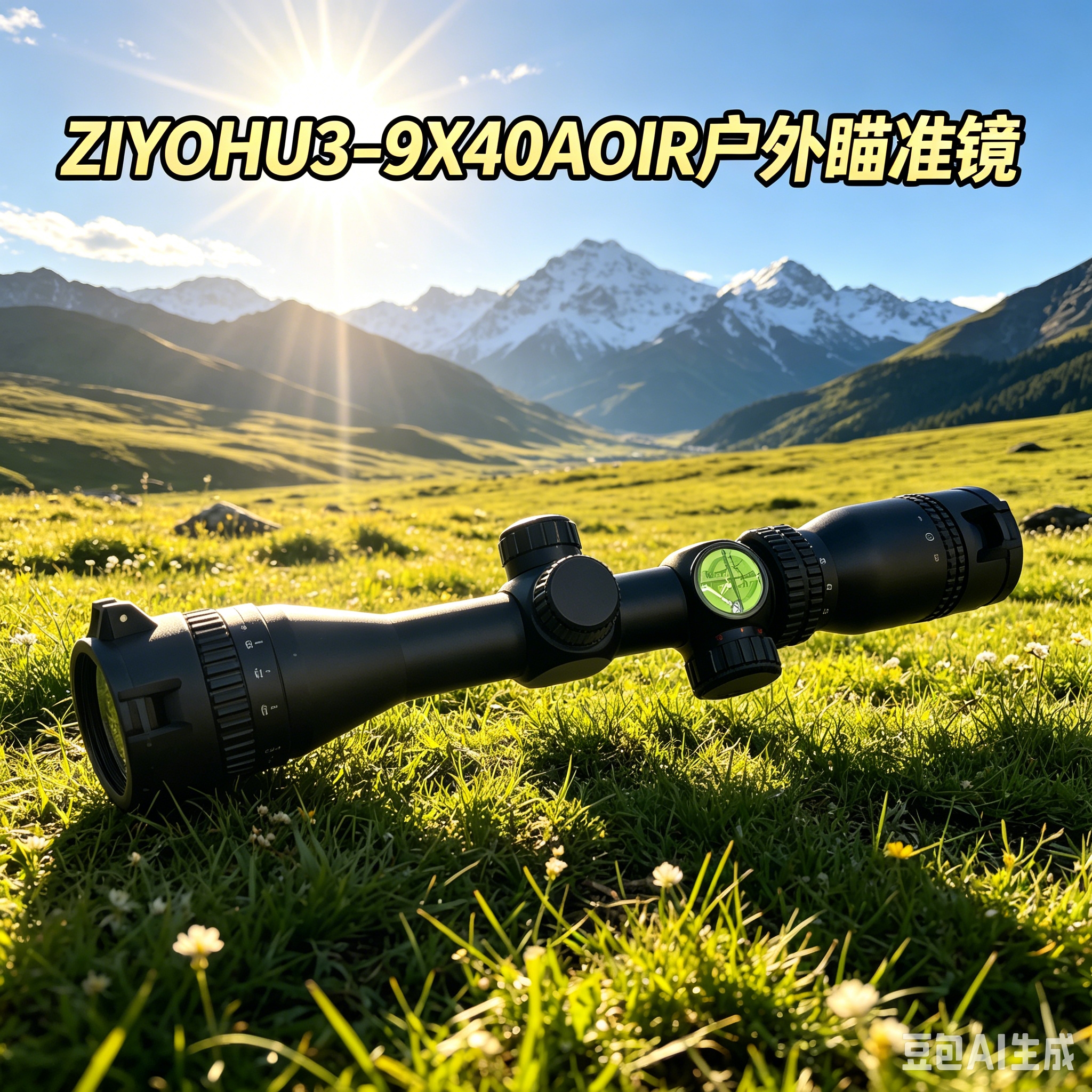ZIYOHU1-4X20IR黑色户外红外瞄准镜 适配弓箭儿童户外使用 含可翻转保护盖调焦环导轨安装座详情10