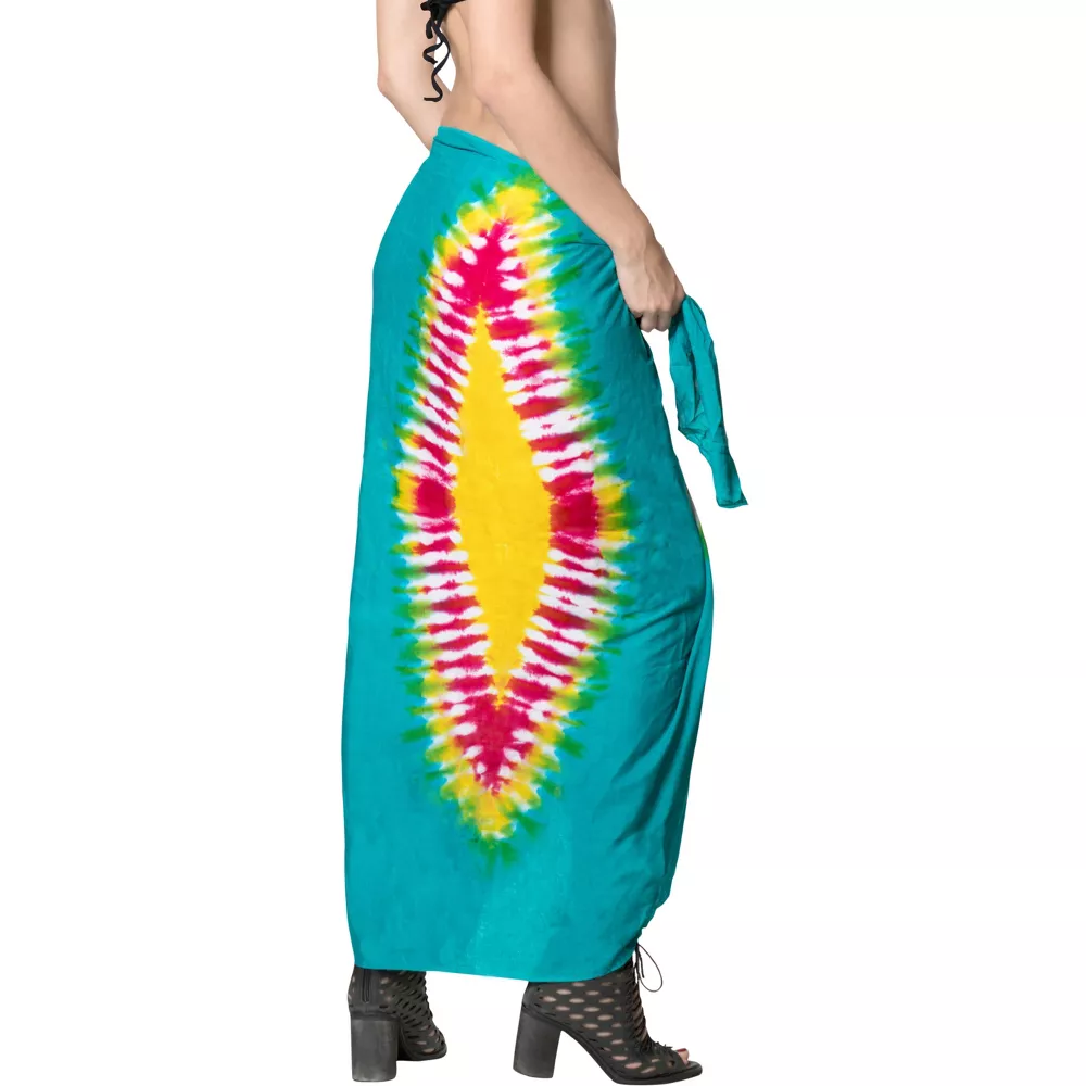 South American cotton fabric canga towel skirt Sarong Pareo skirt custom pattern Qni shawl style Specification image