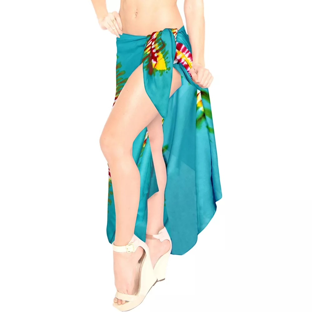 South American cotton fabric canga towel skirt Sarong Pareo skirt custom pattern Qni shawl style details Picture