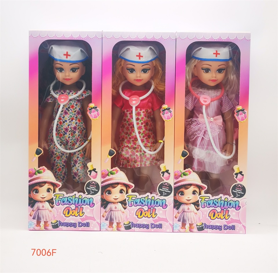 TK02422 Child Nurse professional costume Doll with stethoscope accessory, Baby Doctor Role-playing House Gift box toy Item Picture