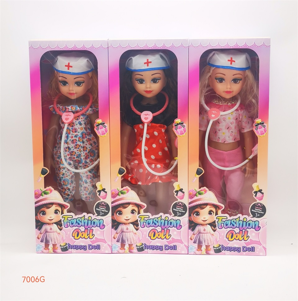TK02423 Child Nurse Professional Doll with Stethoscope, Girl Doctor Role-playing House Gift Box toy Specification image