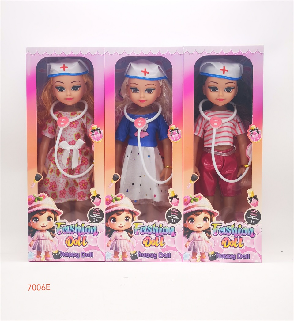 TK02421儿童护士职业洋娃娃 搭配听诊器配件 儿童医护角色扮演过家家礼盒玩具 Specification image