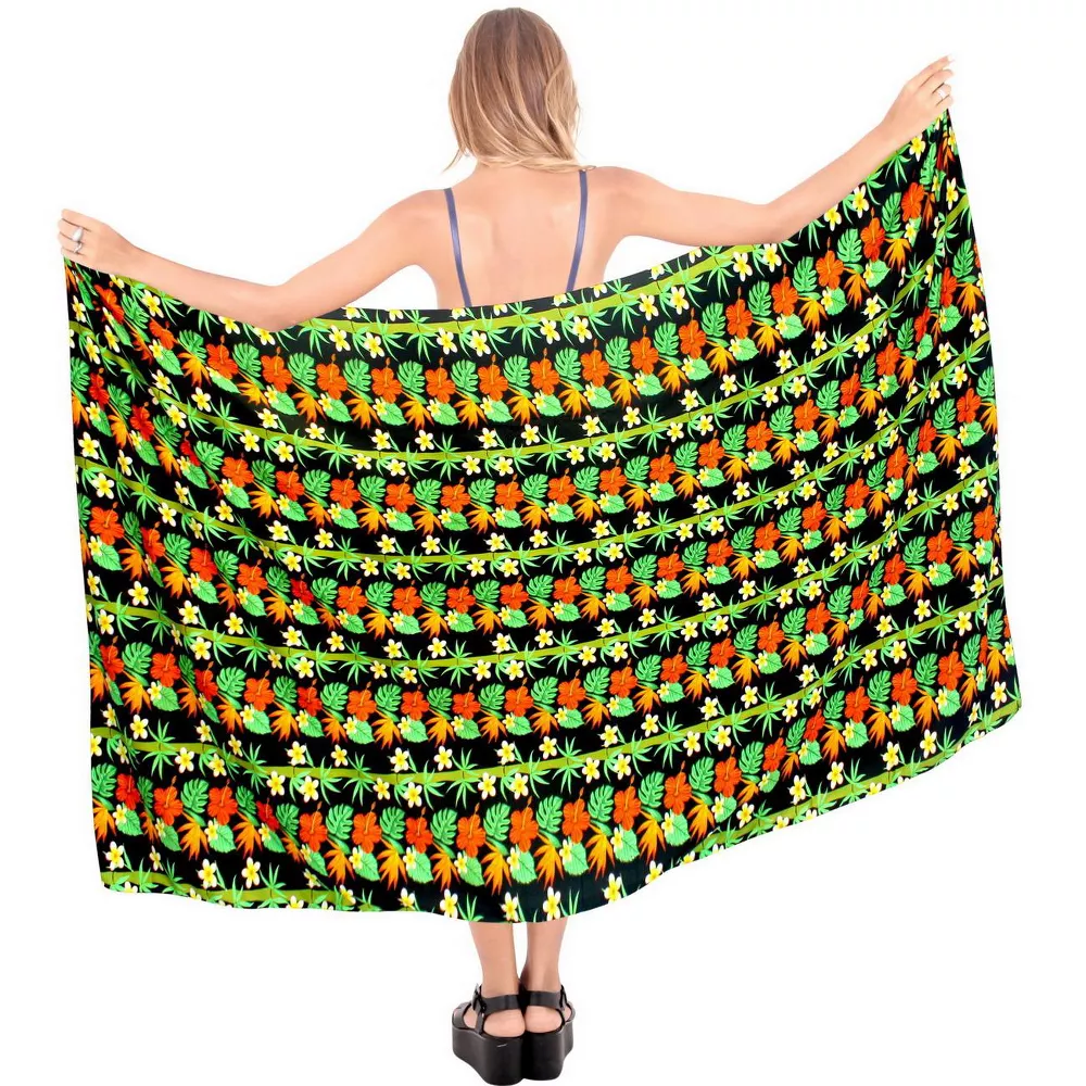 South American region cotton fabric canga towel Sarong Pareo skirt custom pattern Qni shawl style