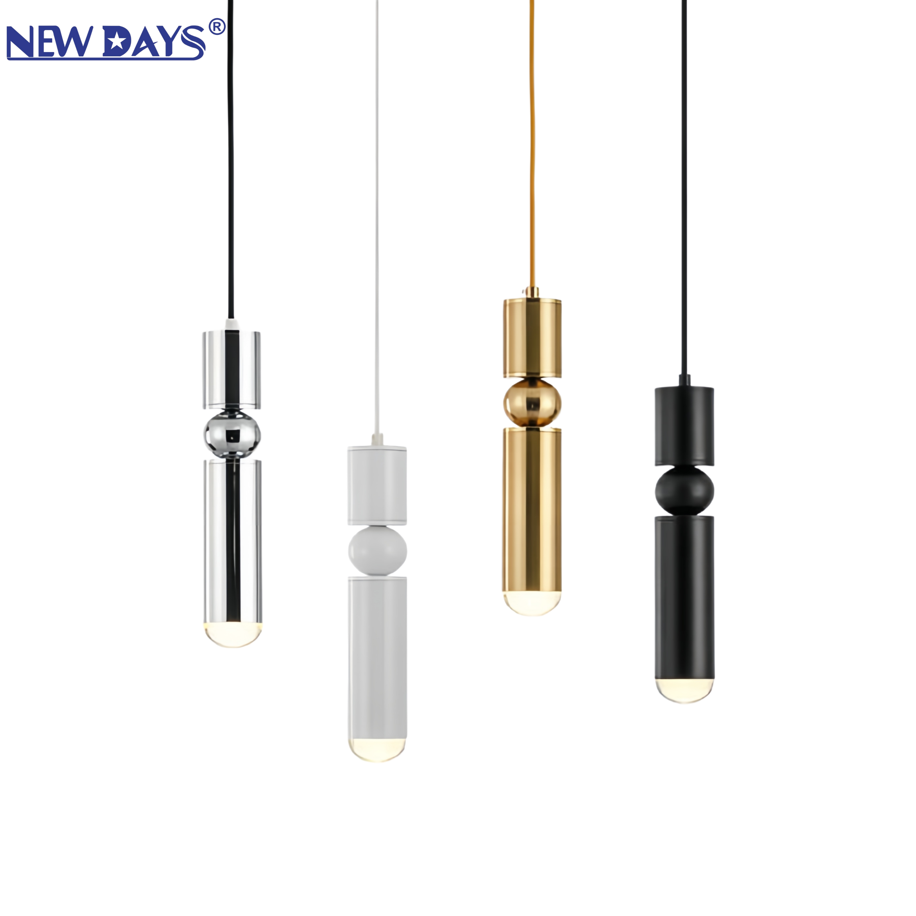 NEWDAYS品牌跨境新品led磁吸款简约吊灯，长筒高显低压吧台灯，节能高亮照明氛围灯吊灯灯具灯饰