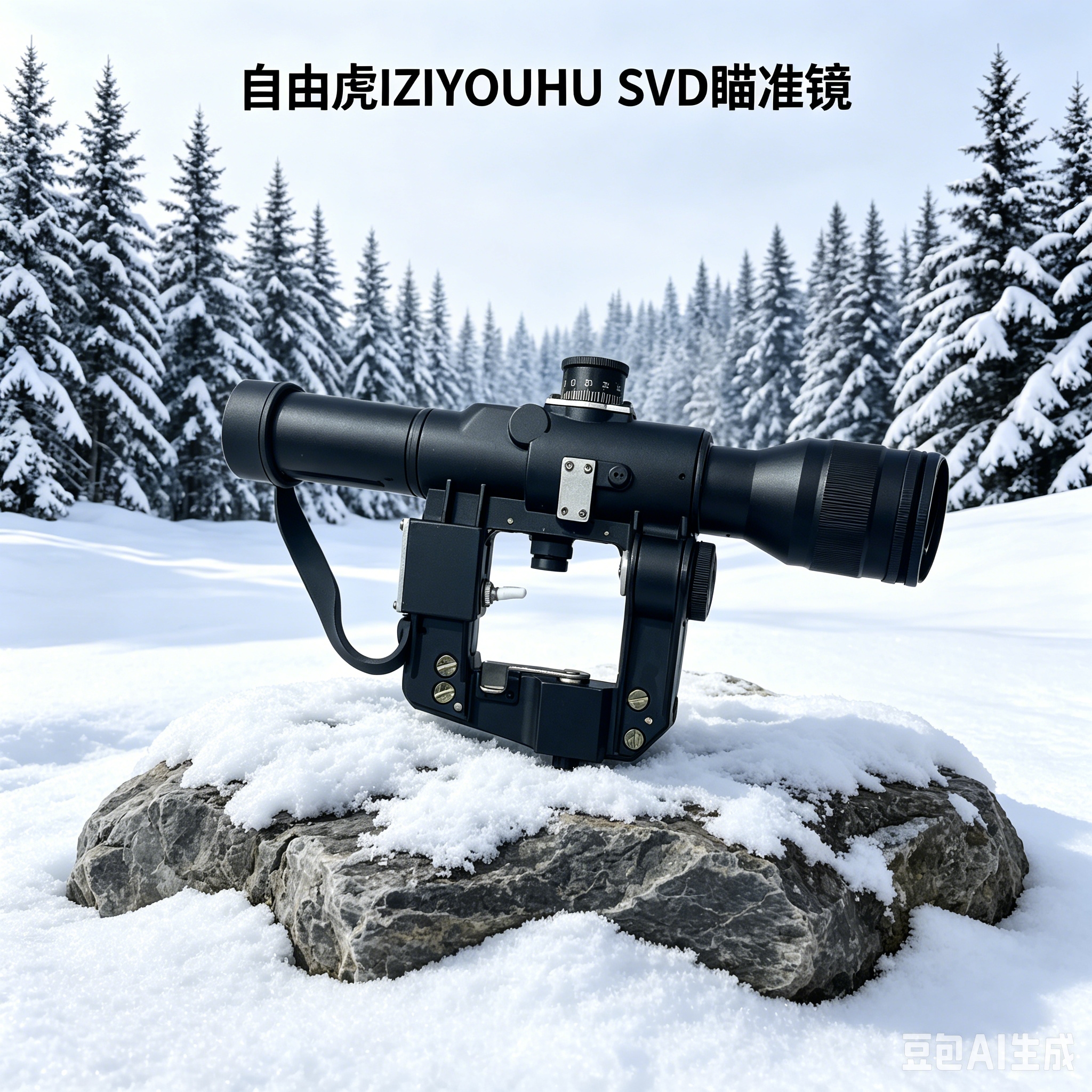 ZIYOUHU SVD 黑色户外红外瞄准镜 适配弓箭儿童户外使用 含可翻转保护盖调焦环导轨安装座详情1