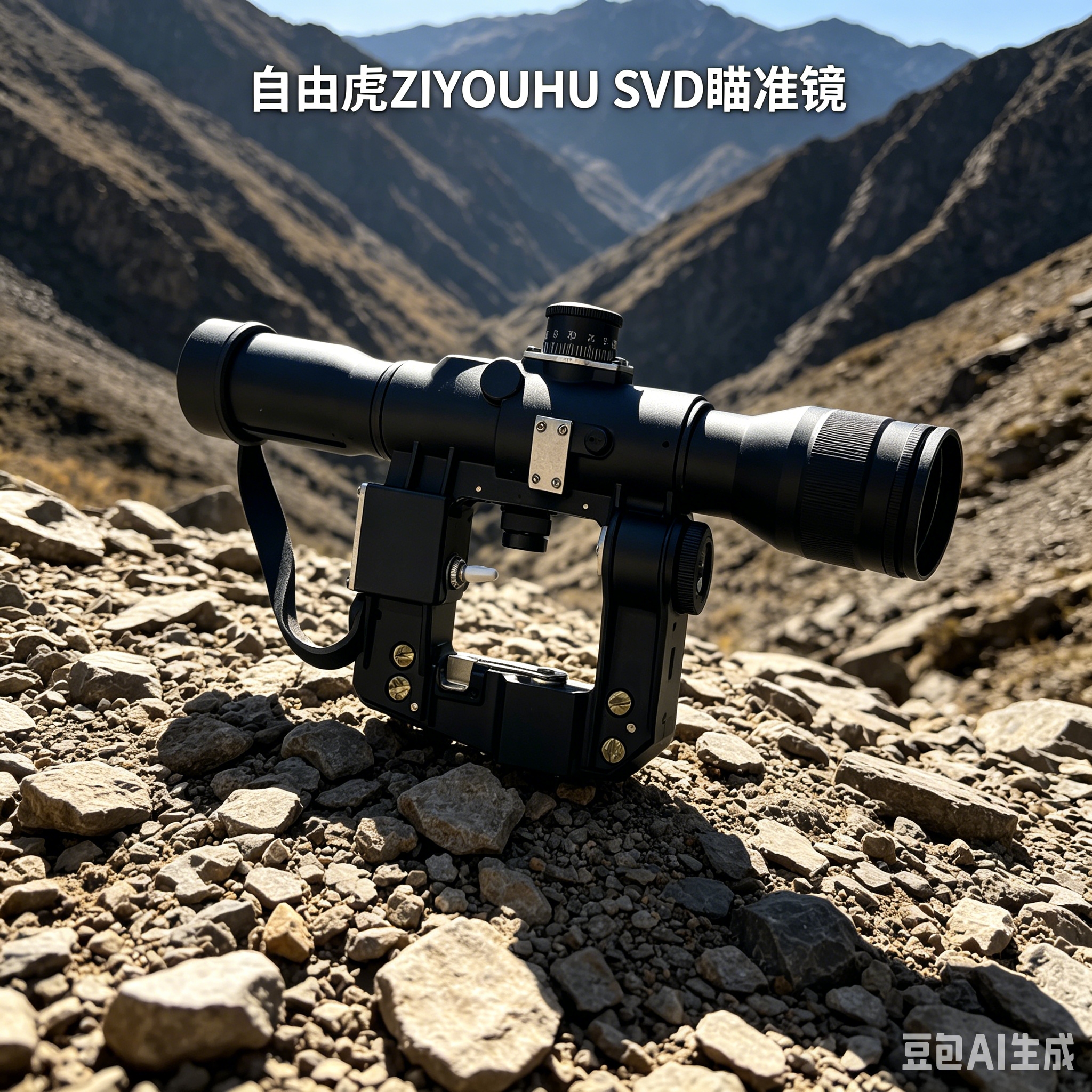 ZIYOUHU SVD 黑色户外红外瞄准镜 适配弓箭儿童户外使用 含可翻转保护盖调焦环导轨安装座详情8