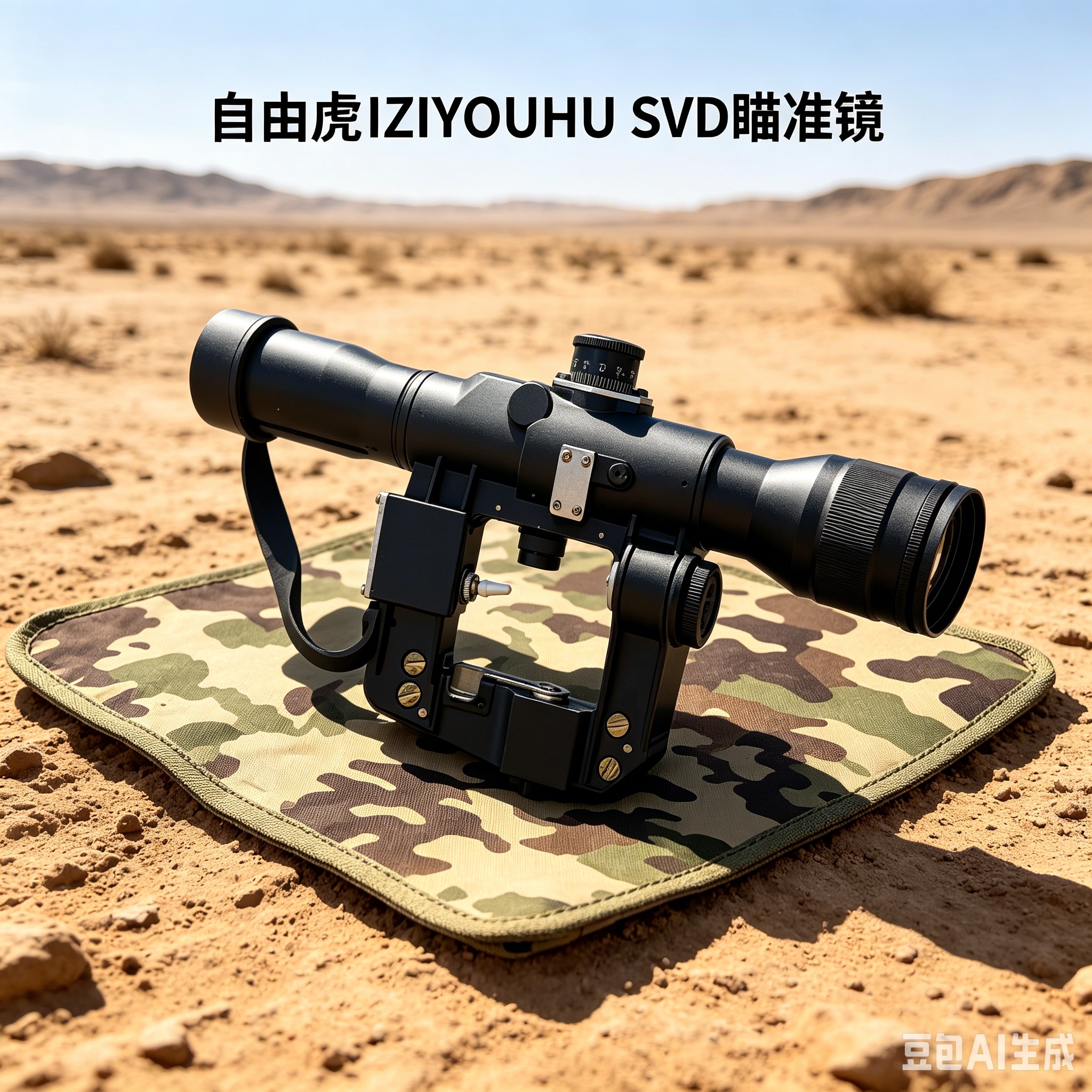 ZIYOUHU SVD 黑色户外红外瞄准镜 适配弓箭儿童户外使用 含可翻转保护盖调焦环导轨安装座详情9