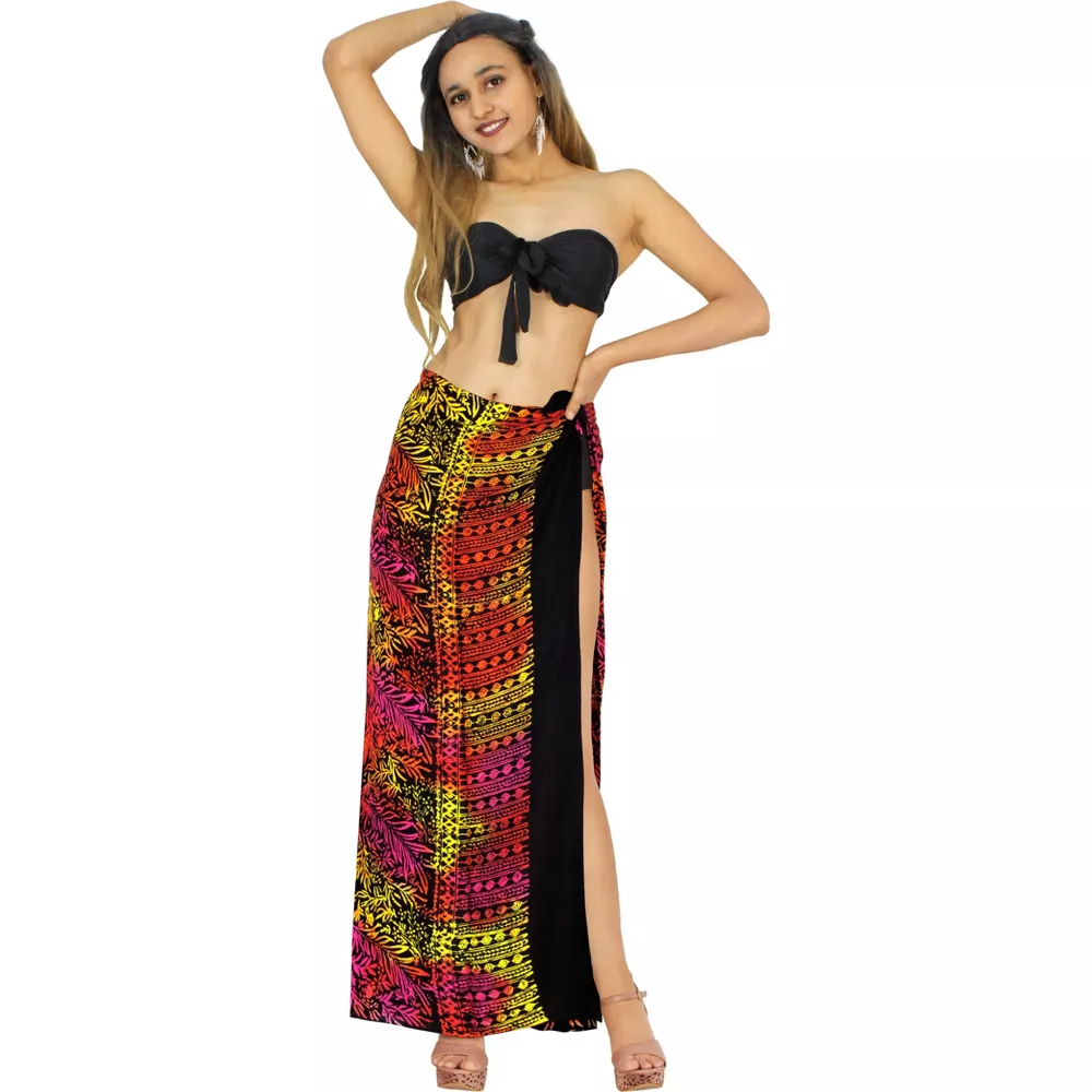 Hawaiian cotton fabric from South America canga towel Sarong Pareo skirt custom pattern Qni shawl style Application Scenario