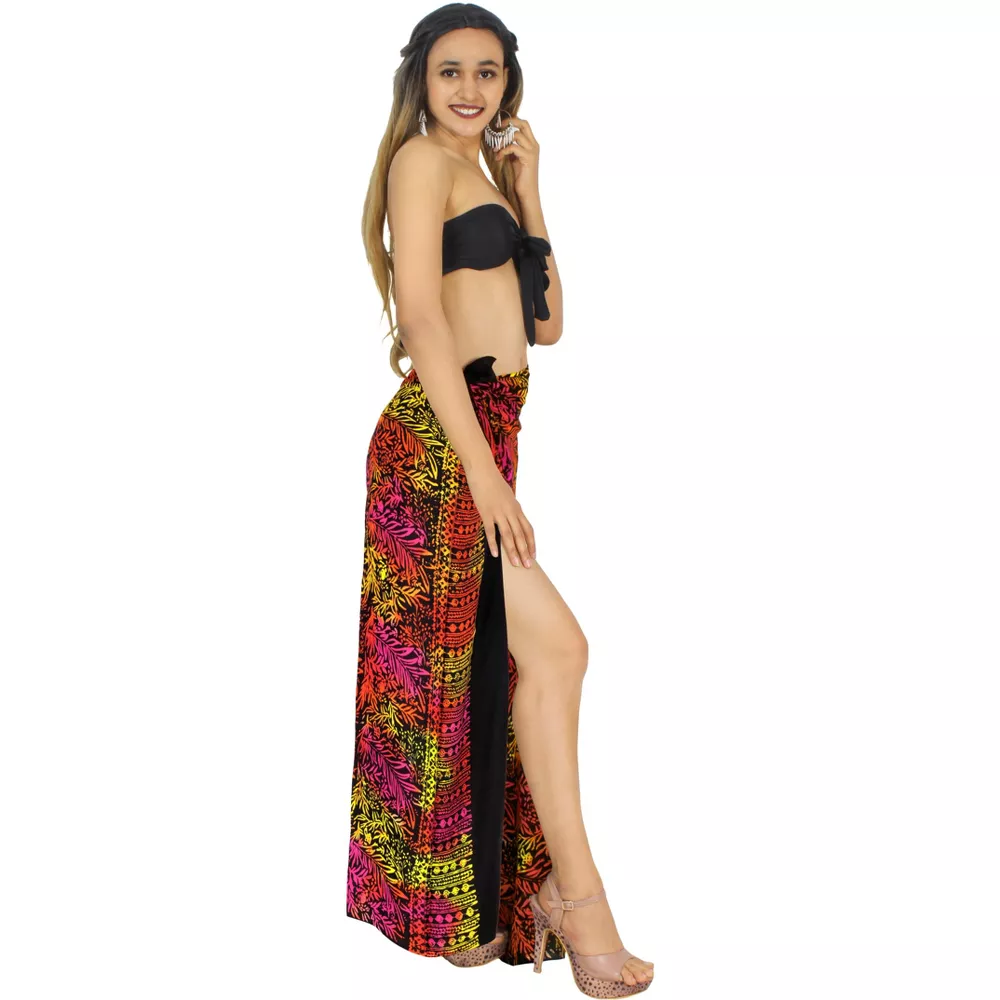 Hawaiian cotton fabric from South America canga towel Sarong Pareo skirt custom pattern Qni shawl style Specification image