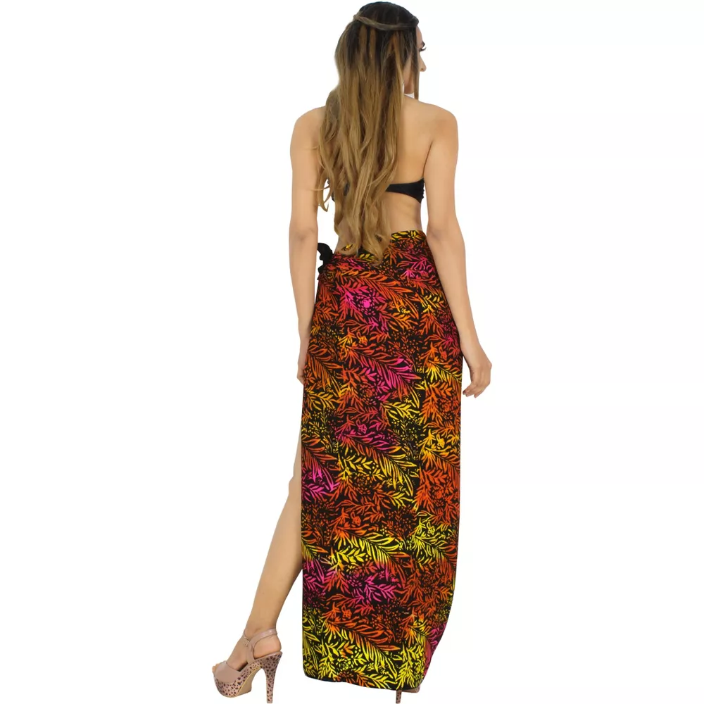 Hawaiian cotton fabric from South America canga towel Sarong Pareo skirt custom pattern Qni shawl style details Picture