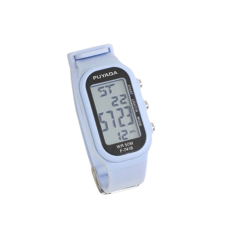Fuyada multi-functional waterproof electronic watch wristband with luminous display, timing alarm, sports wristwatch, simple touch waterproof wristband for boys and girls, campus students, simple, trendy and versatile for teenagers, daily wear electronic sports watch Item Picture