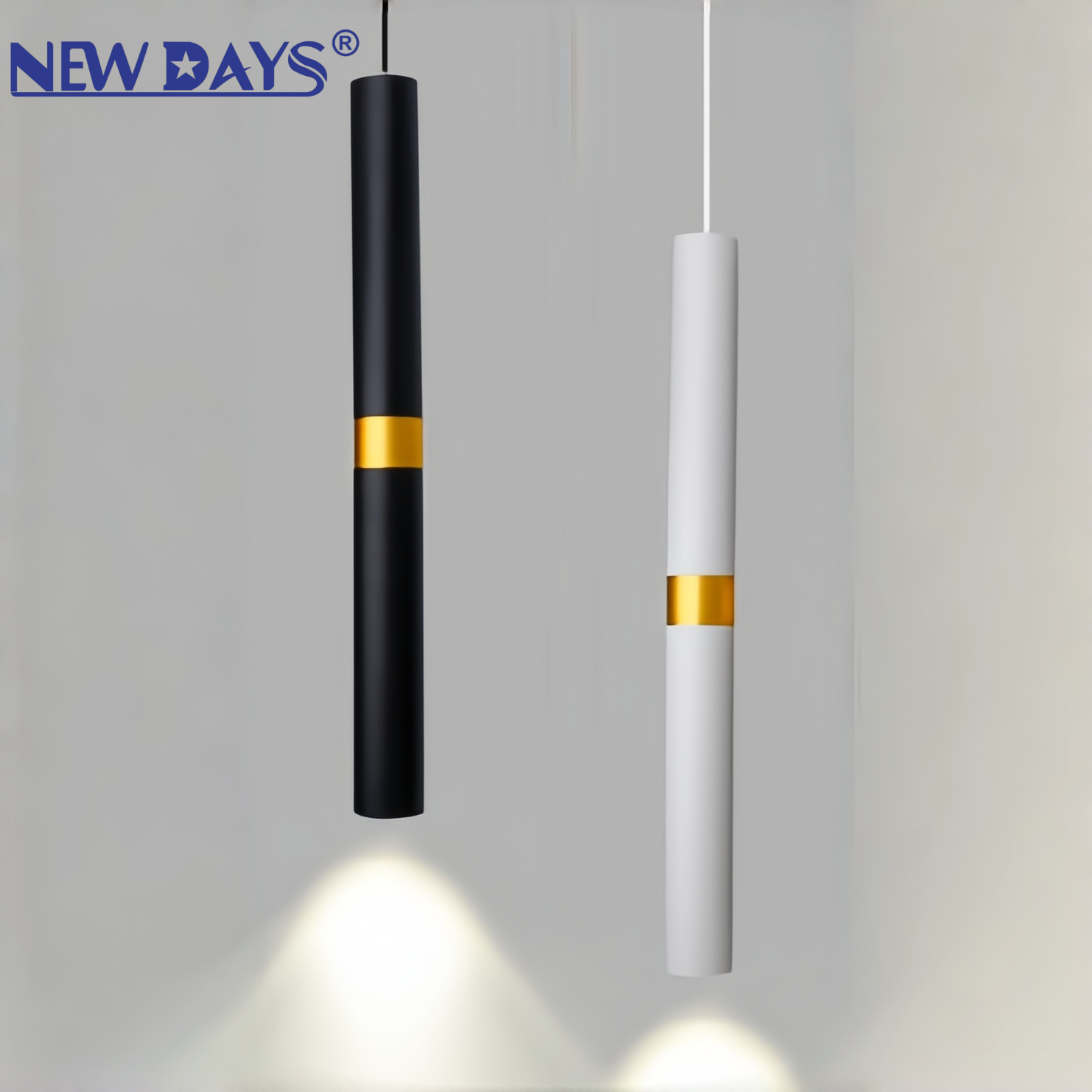مصابيح من طراز "Newdays" العابرة للحدود من نوع "LED" الجديد عبر الحدود، وهي عبارة عن ثريات من طراز "LED" (LED)، ومصابيح من الألمنيوم ذات الأنابيب الطويلة، ومصابيح ذات إضاءة عالية ذات كفاءة عالية Specification image