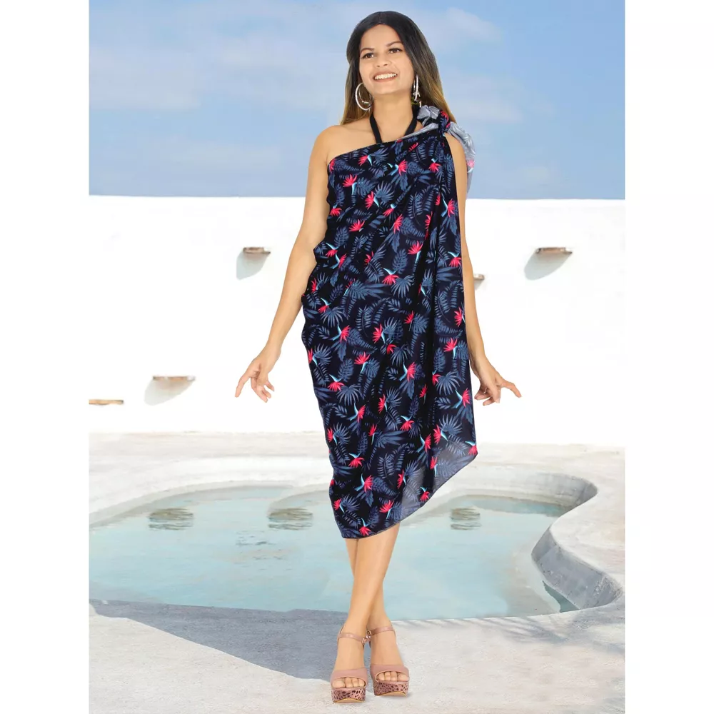 South Pacific Islands cotton fabric Lavalava Sarong Pareo custom patterned one-piece skirt, half skirt, Qni shawl, Lungi Specification image