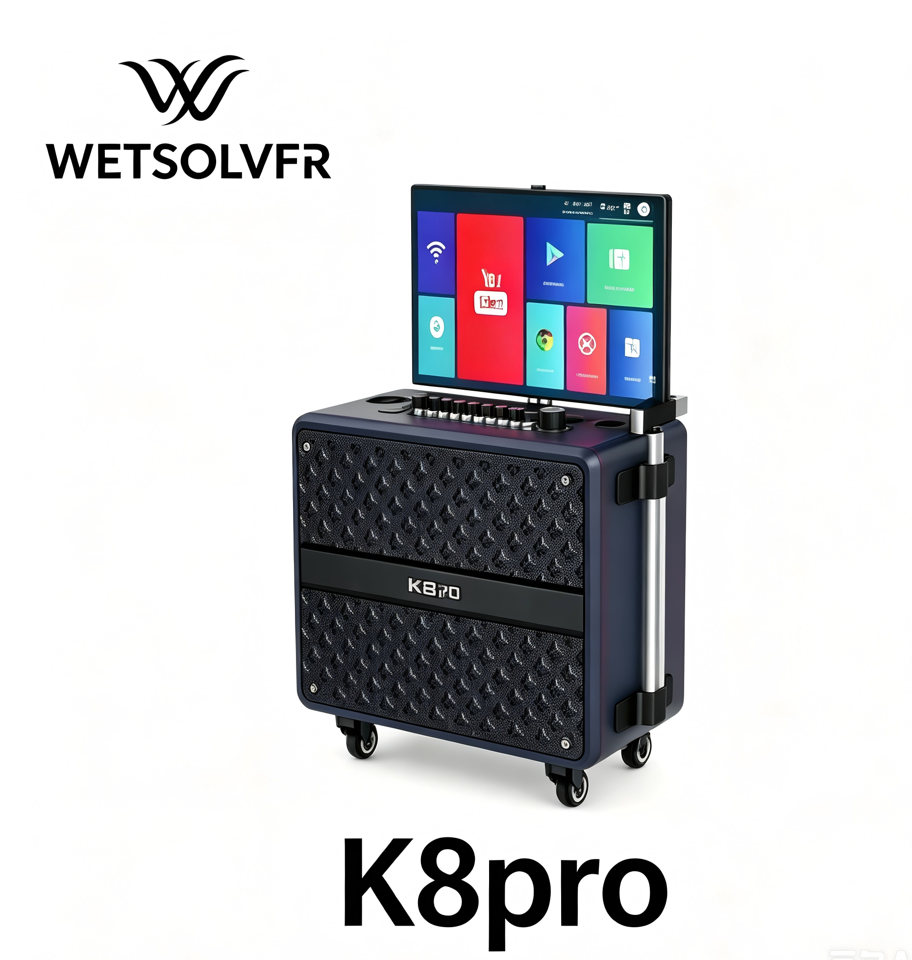 KTV智能音响套装点歌机触摸屏一体机卡拉ok唱歌机户外音箱可跨境K8PRO