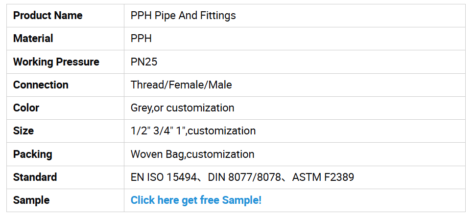 High-Quality High-Pressure Resistant Durable PPH water pic 2
