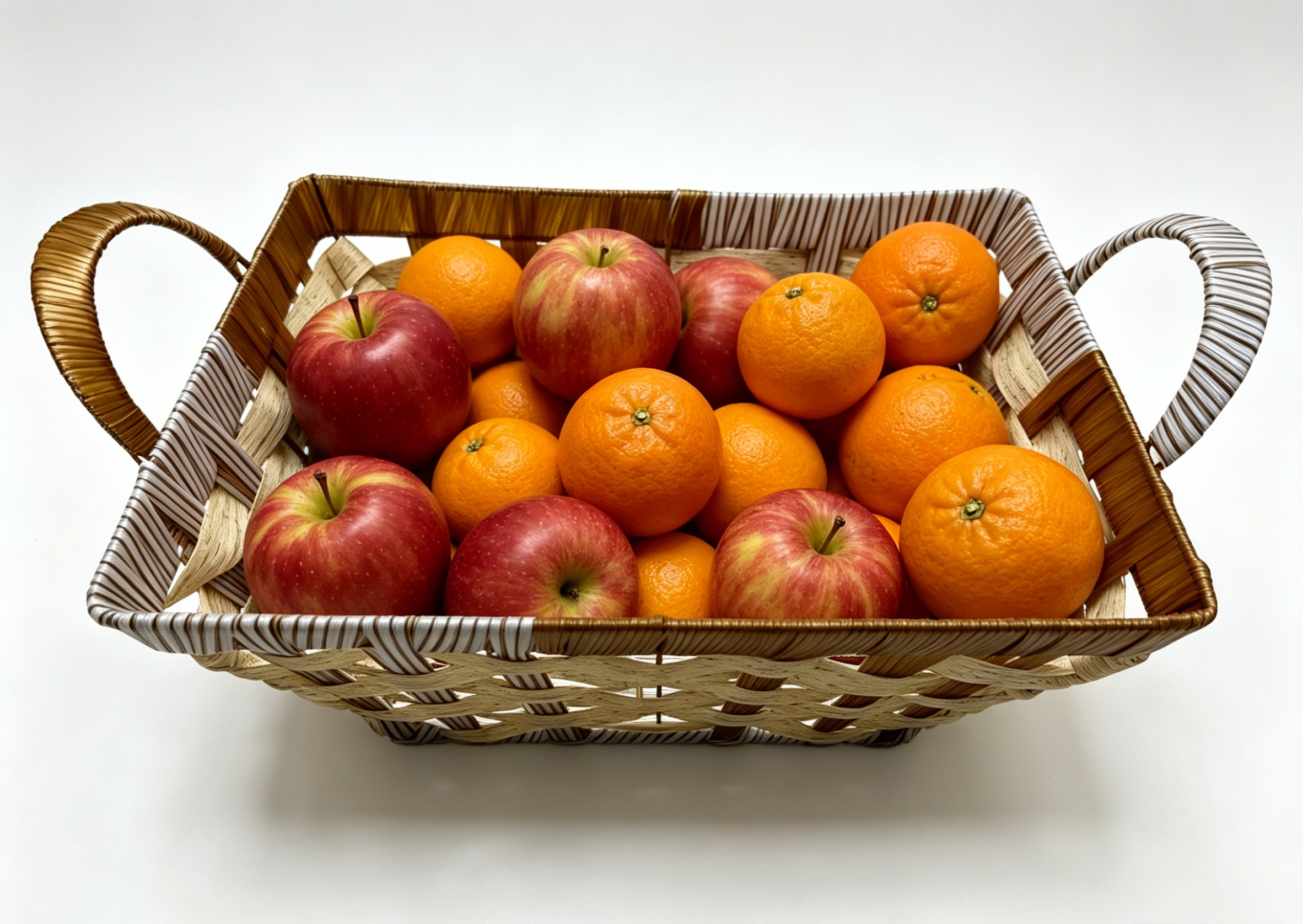 Light yellow film woven rectangular lugs storage basin, fruit and snack basket, bread basket, toy storage basket, supermarket gift packaging basket, souvenir packaging basket, kitchen sauce storage basket, vegetable placement basket, tissue paper storage basket Specification image