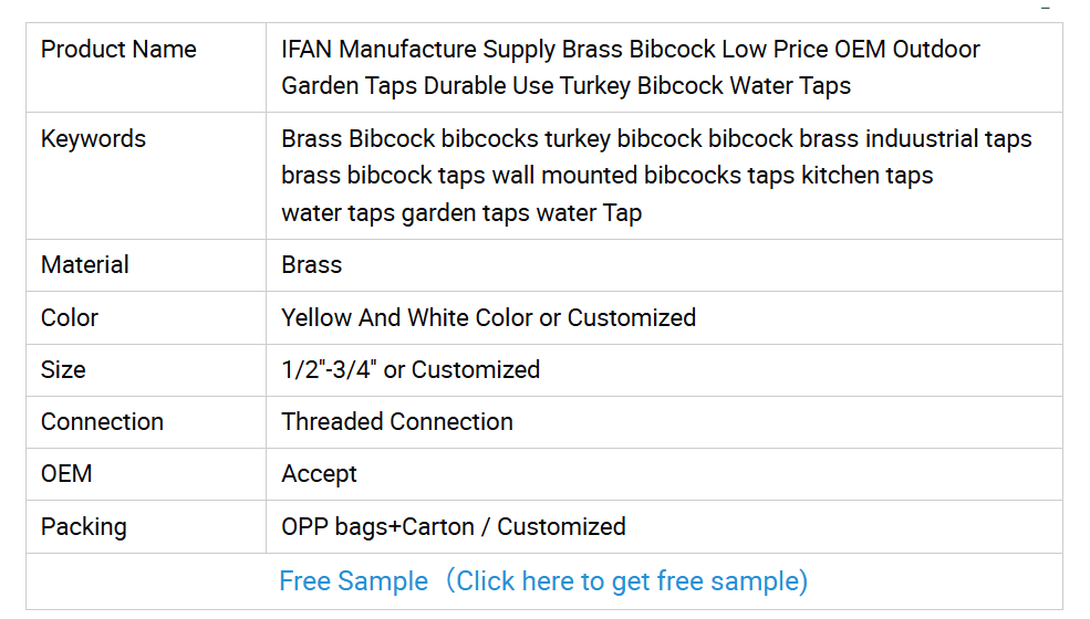 IFAN High-Quality Drinking Water Standard Plastic Faucets pic 2
