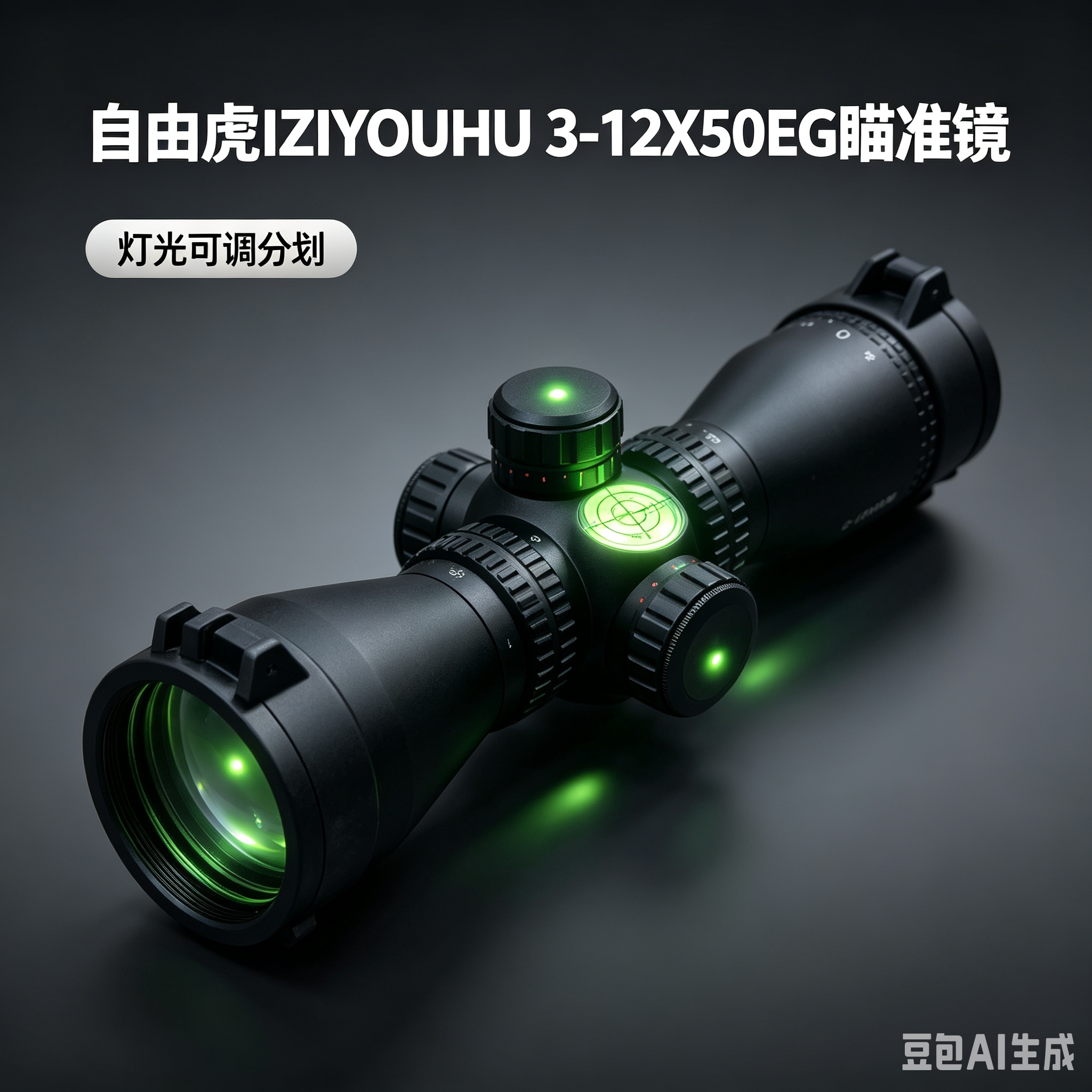 3-12X50EG black sight, other optical instruments, high-definition night vision sight, adjustable magnification